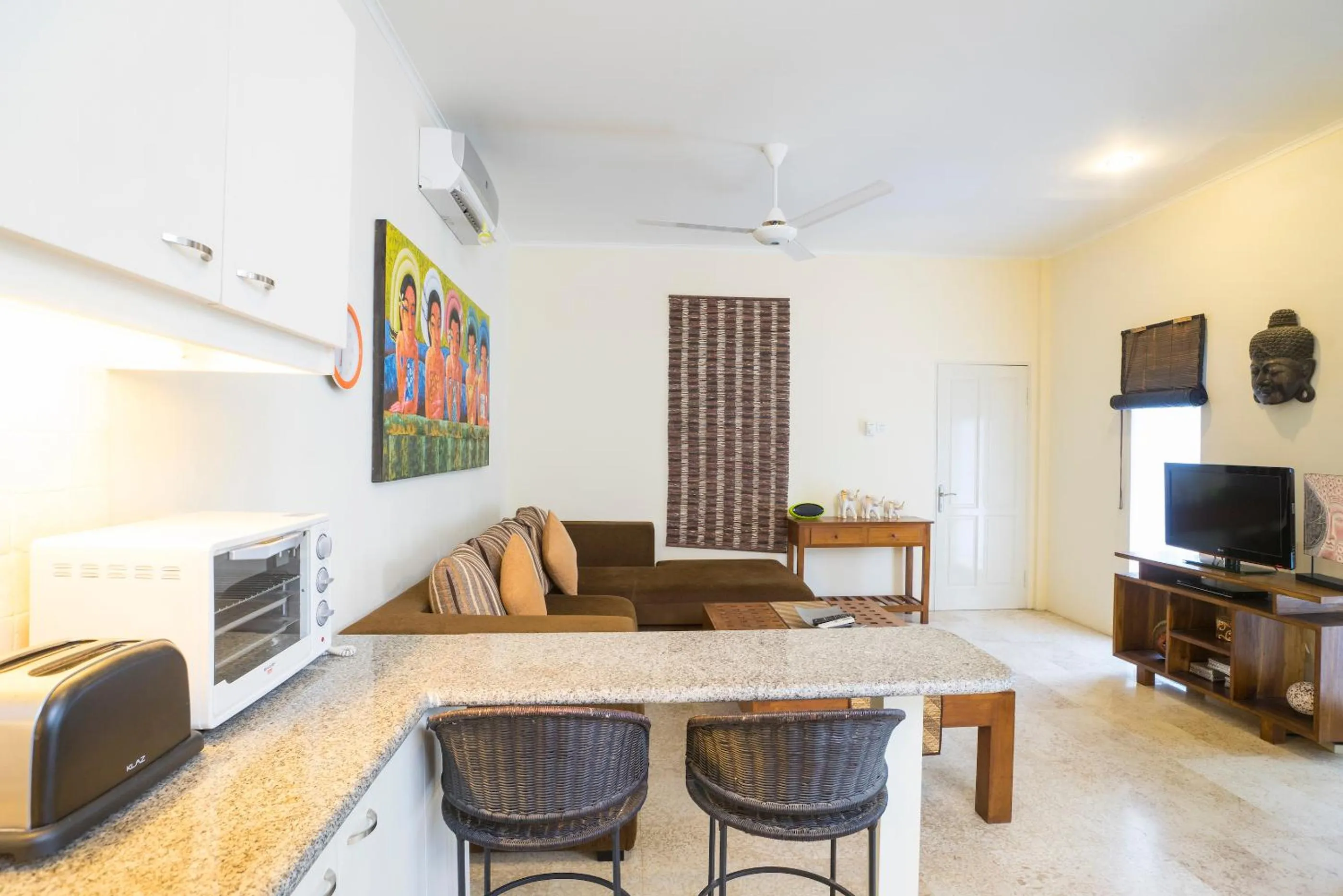 Living room in Beach Melati Apartments