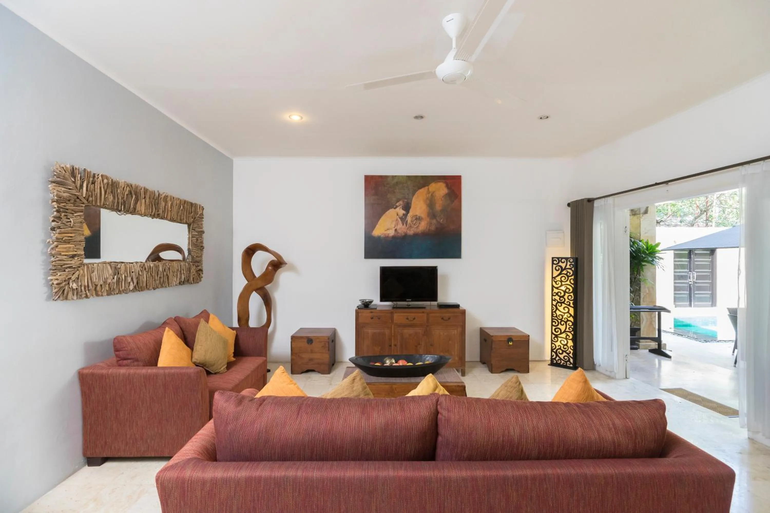 Living room in Beach Melati Apartments