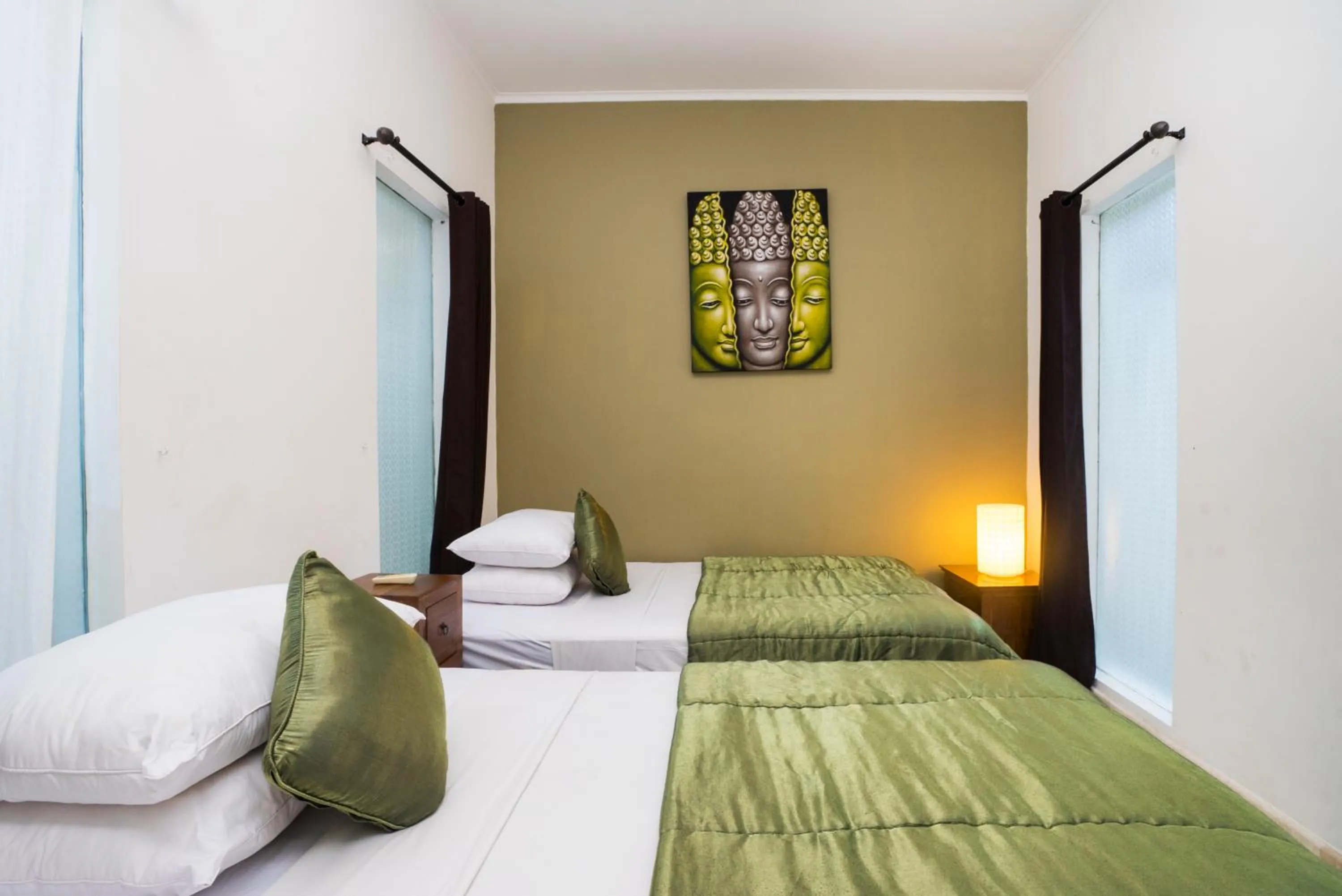 Bedroom, Bed in Beach Melati Apartments