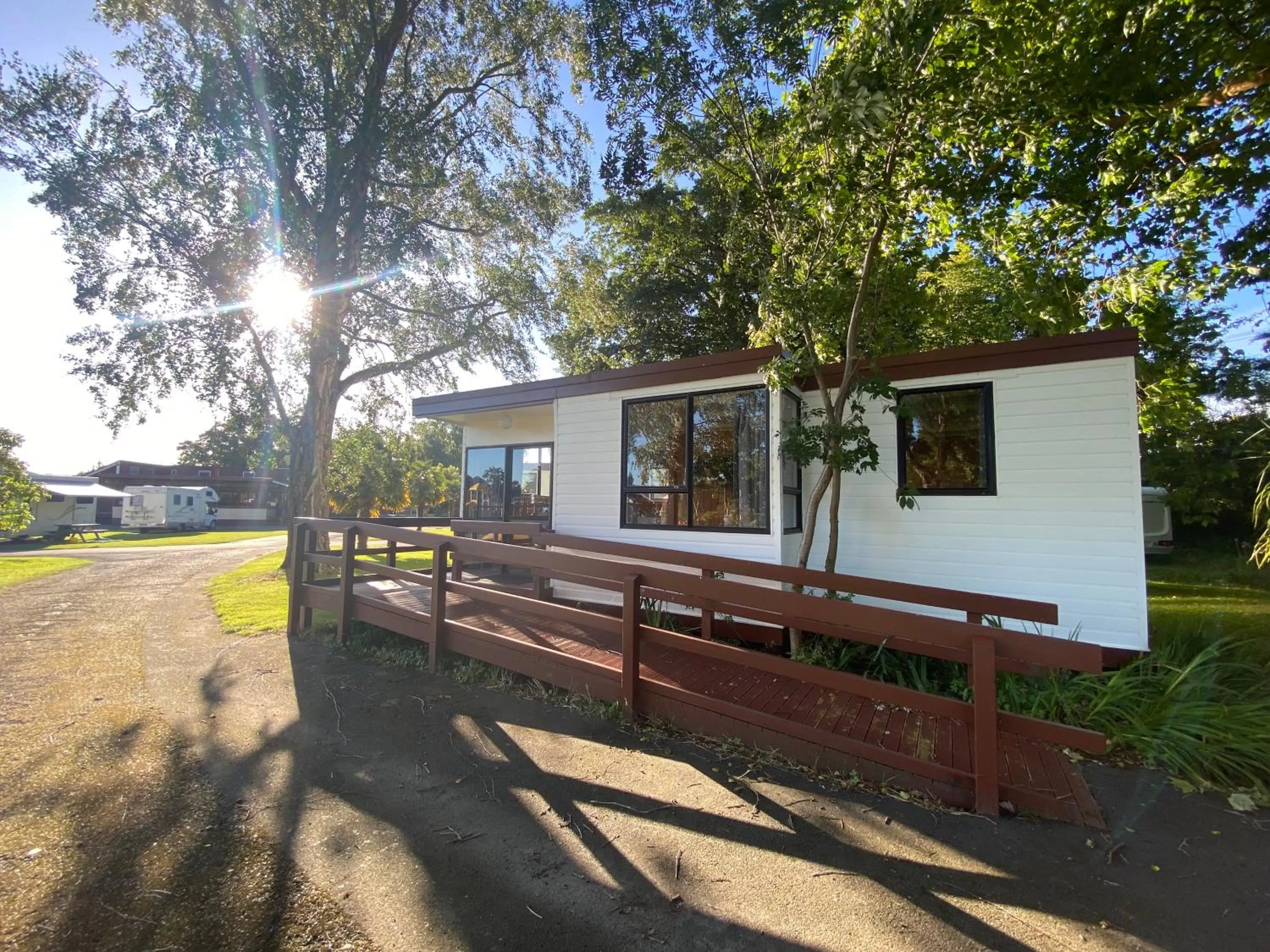 Facade/entrance in Whanganui River Top 10 Holiday Park