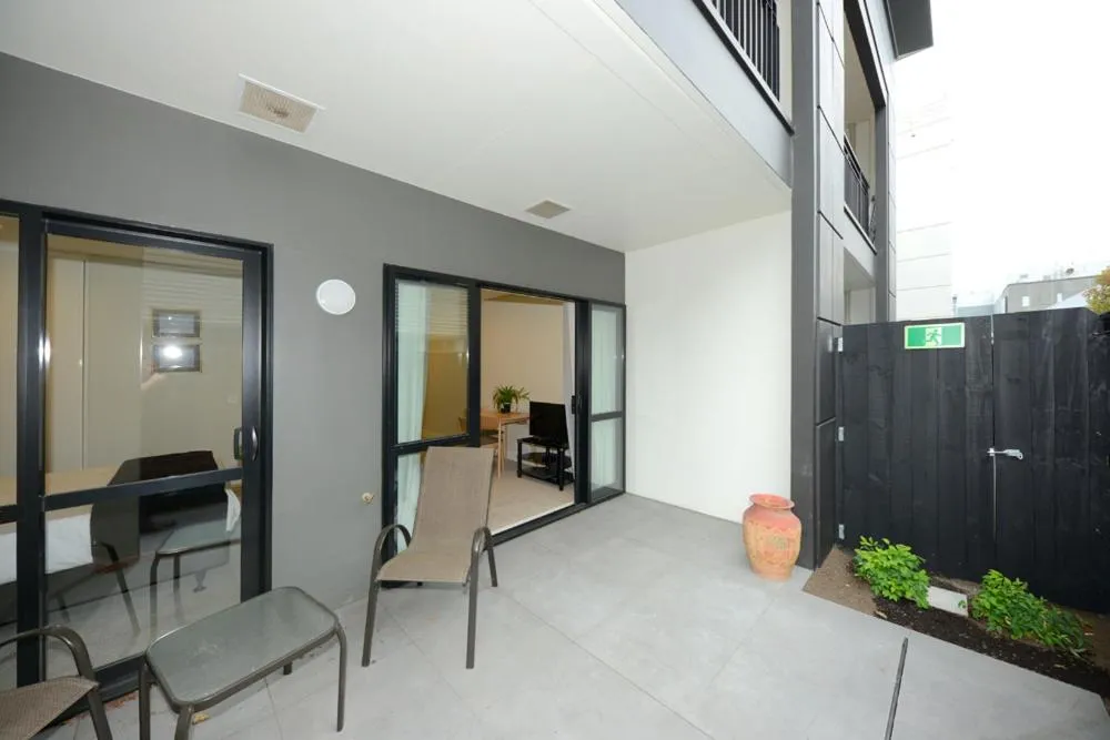 Inner courtyard view in West Fitzroy Apartments
