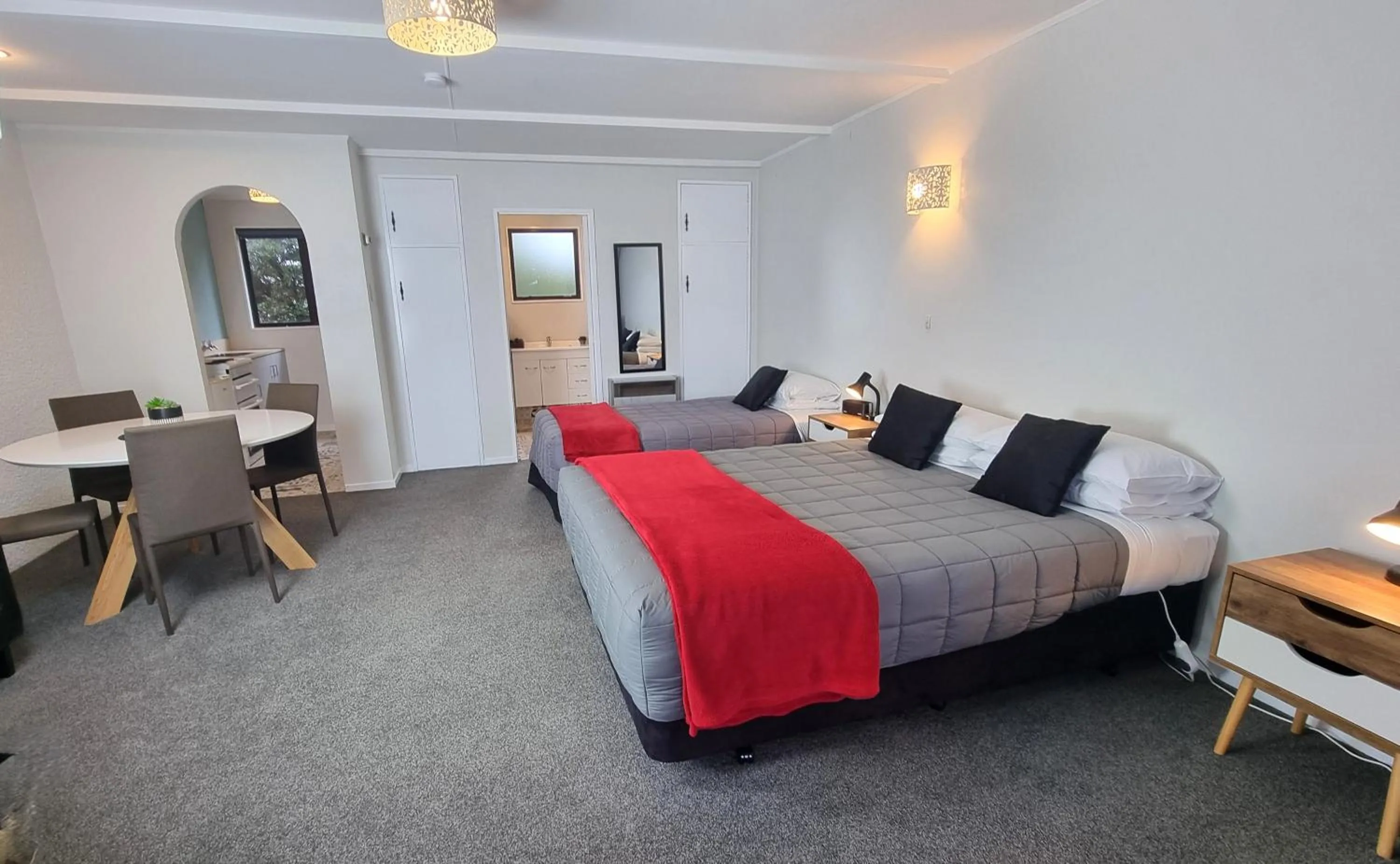 Bed in Hacienda Motel