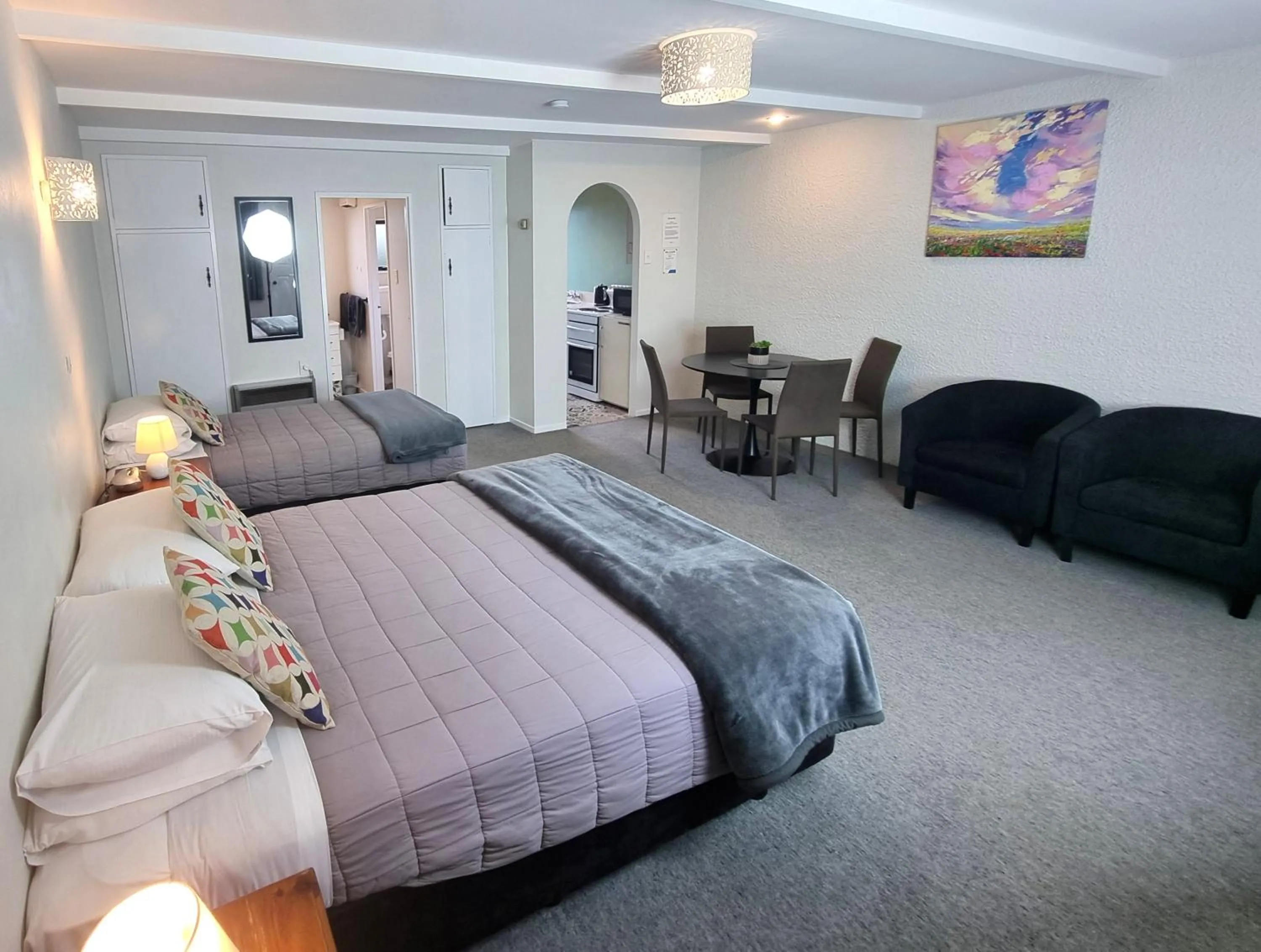 Bed in Hacienda Motel