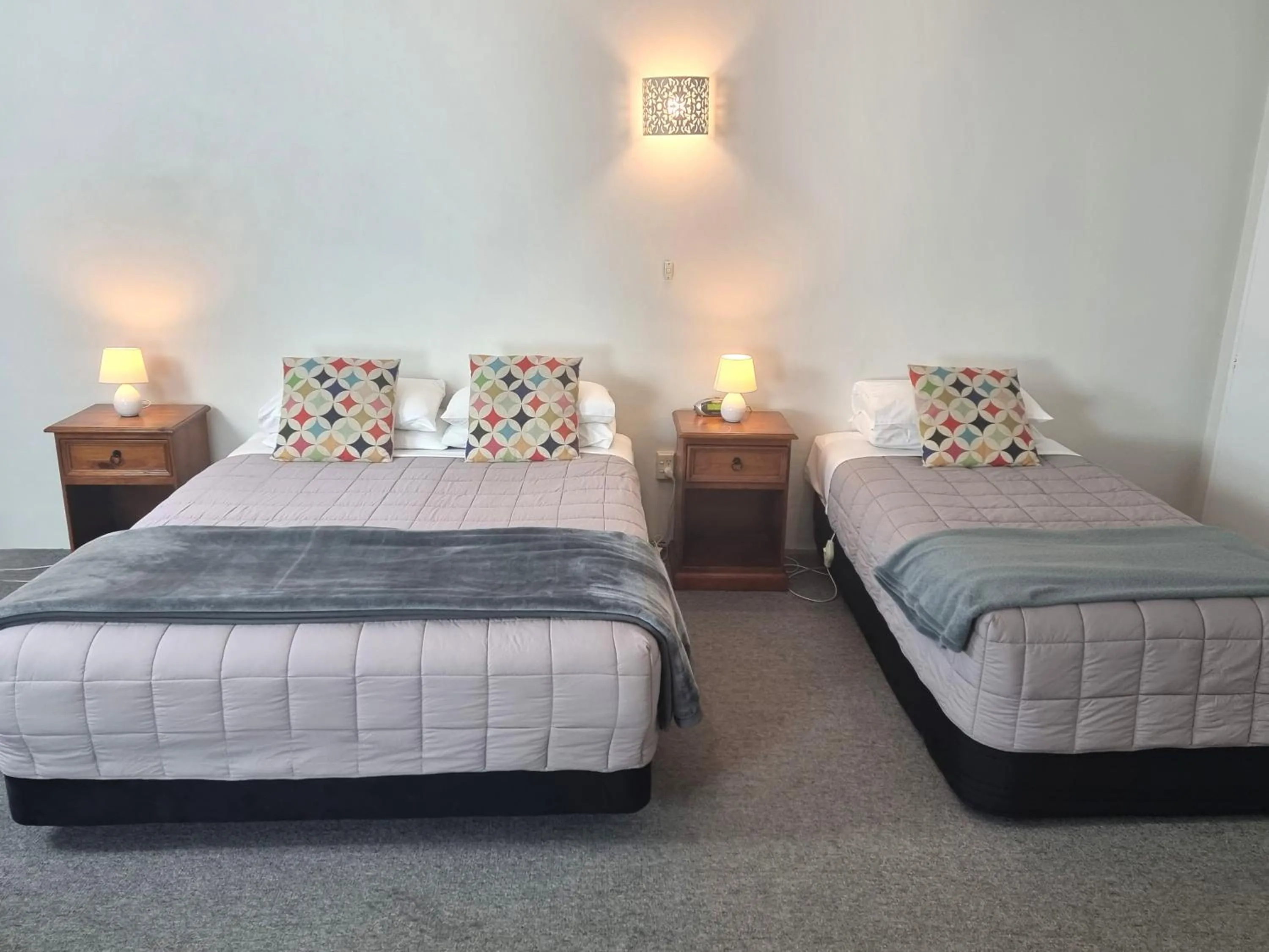 Bed in Hacienda Motel