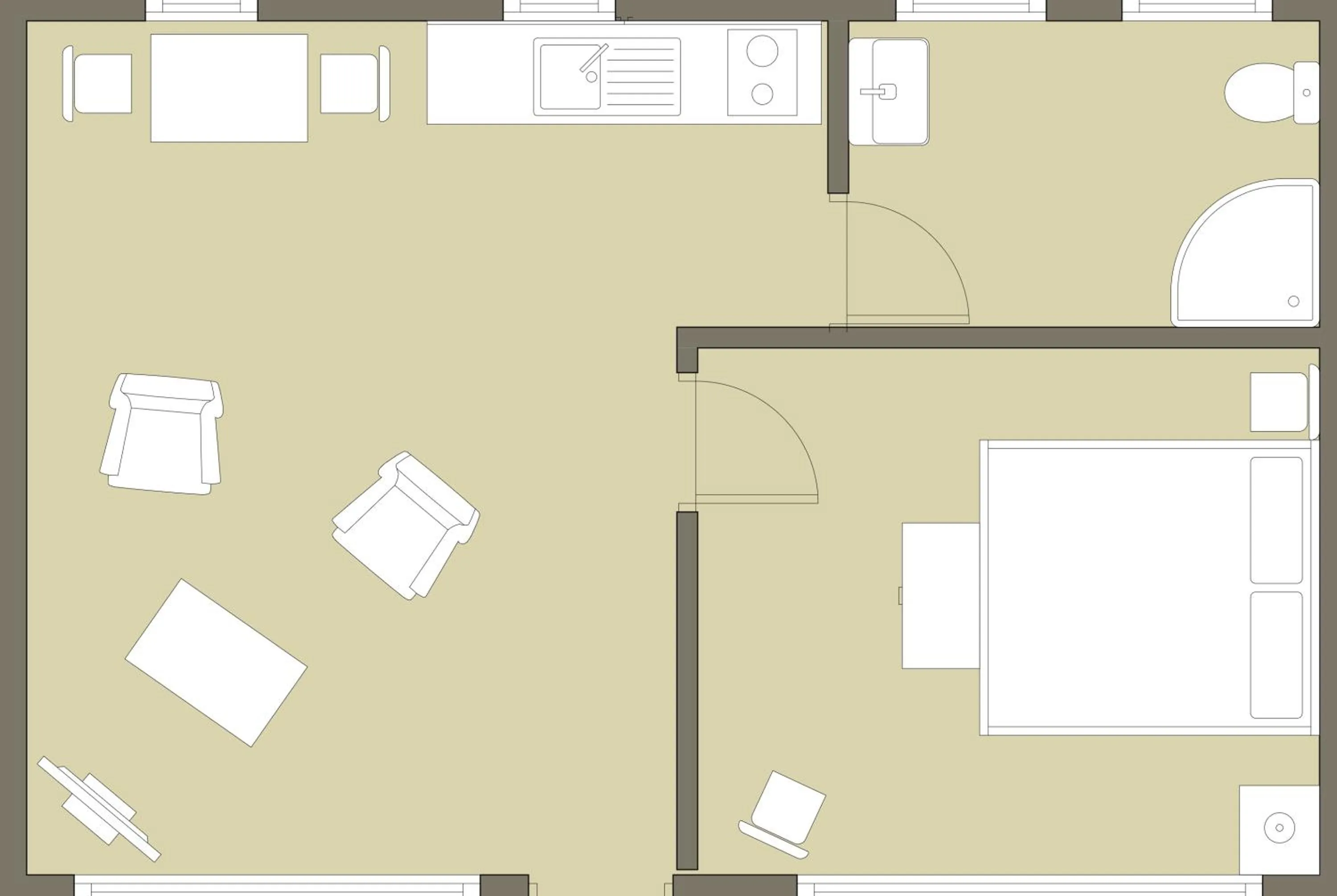 Floor plan in Rainbow Motel & Hot Pools