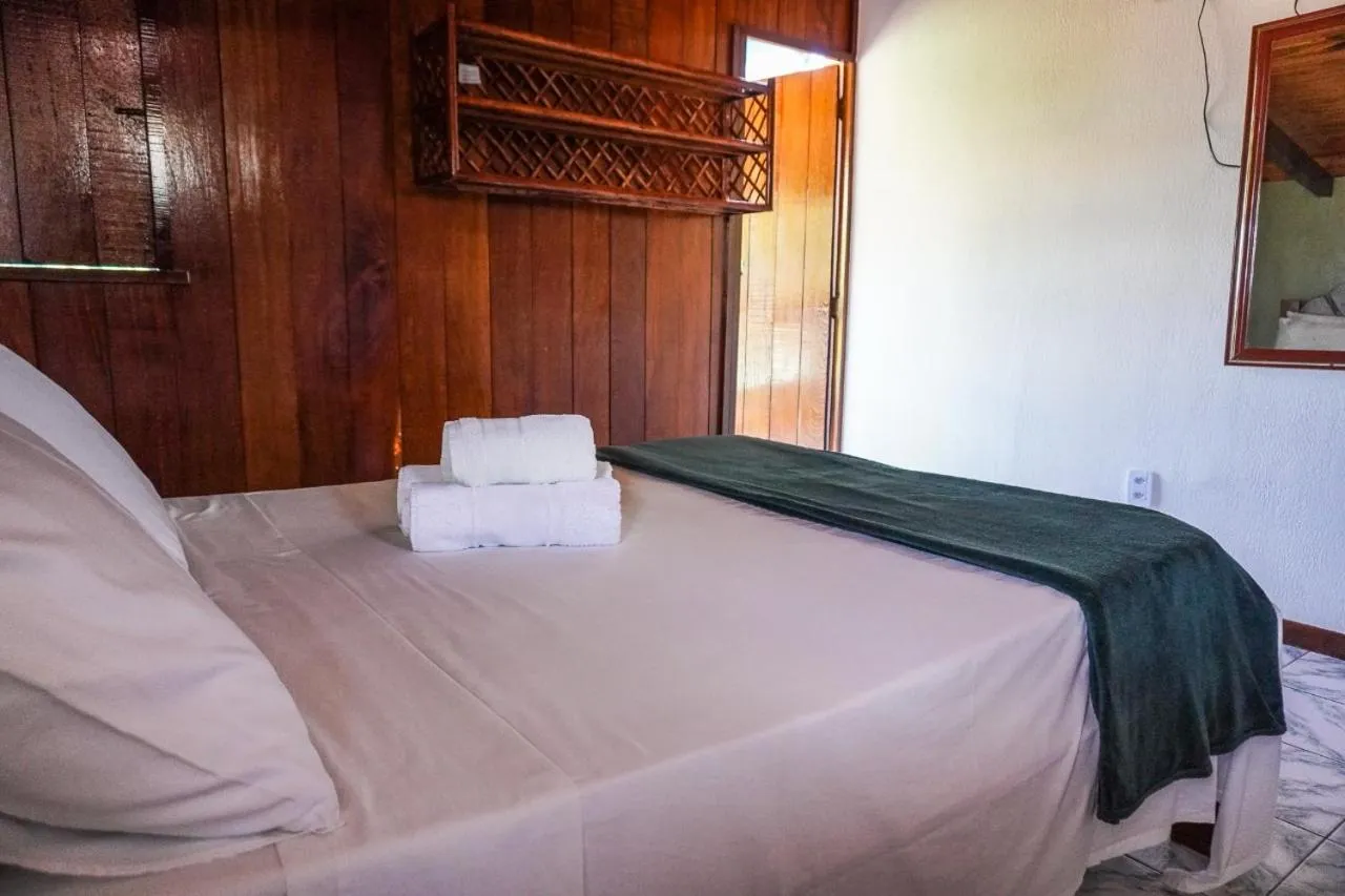 Bed in Pousada da praça