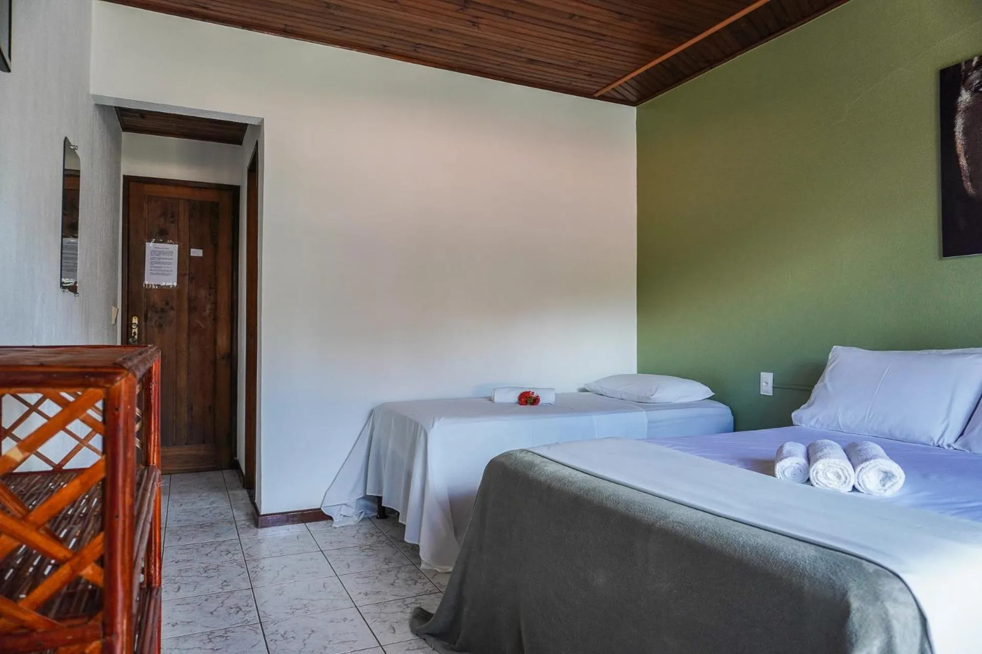 Bed in Pousada da praça