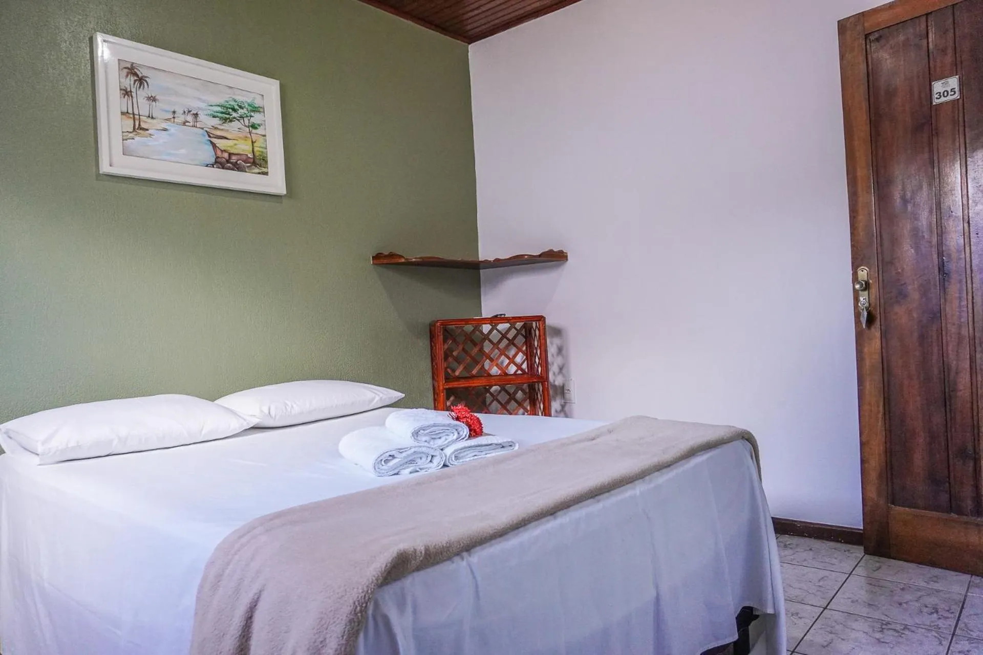 Bed in Pousada da praça