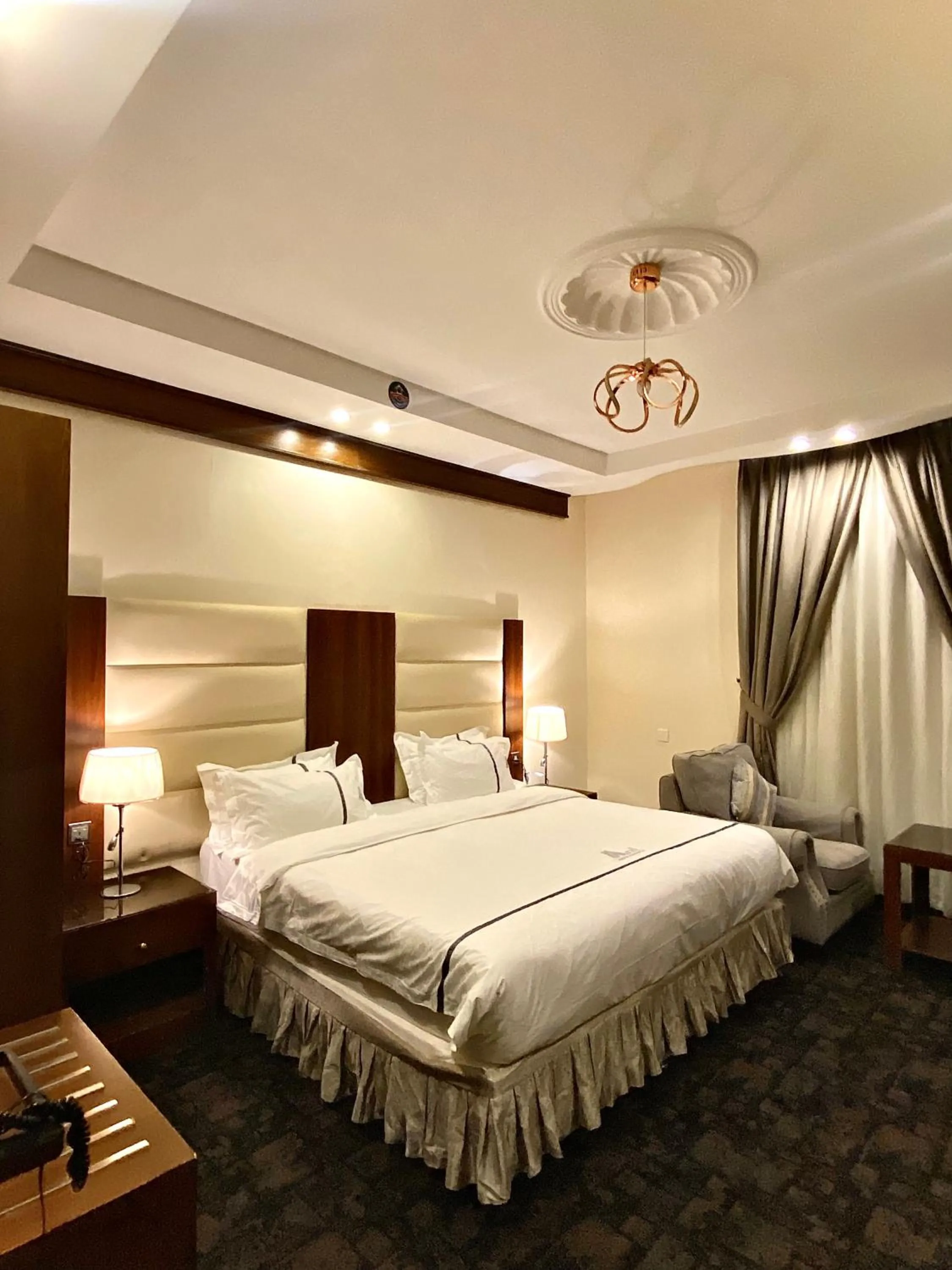 Bed in Aral Hotel Apartments