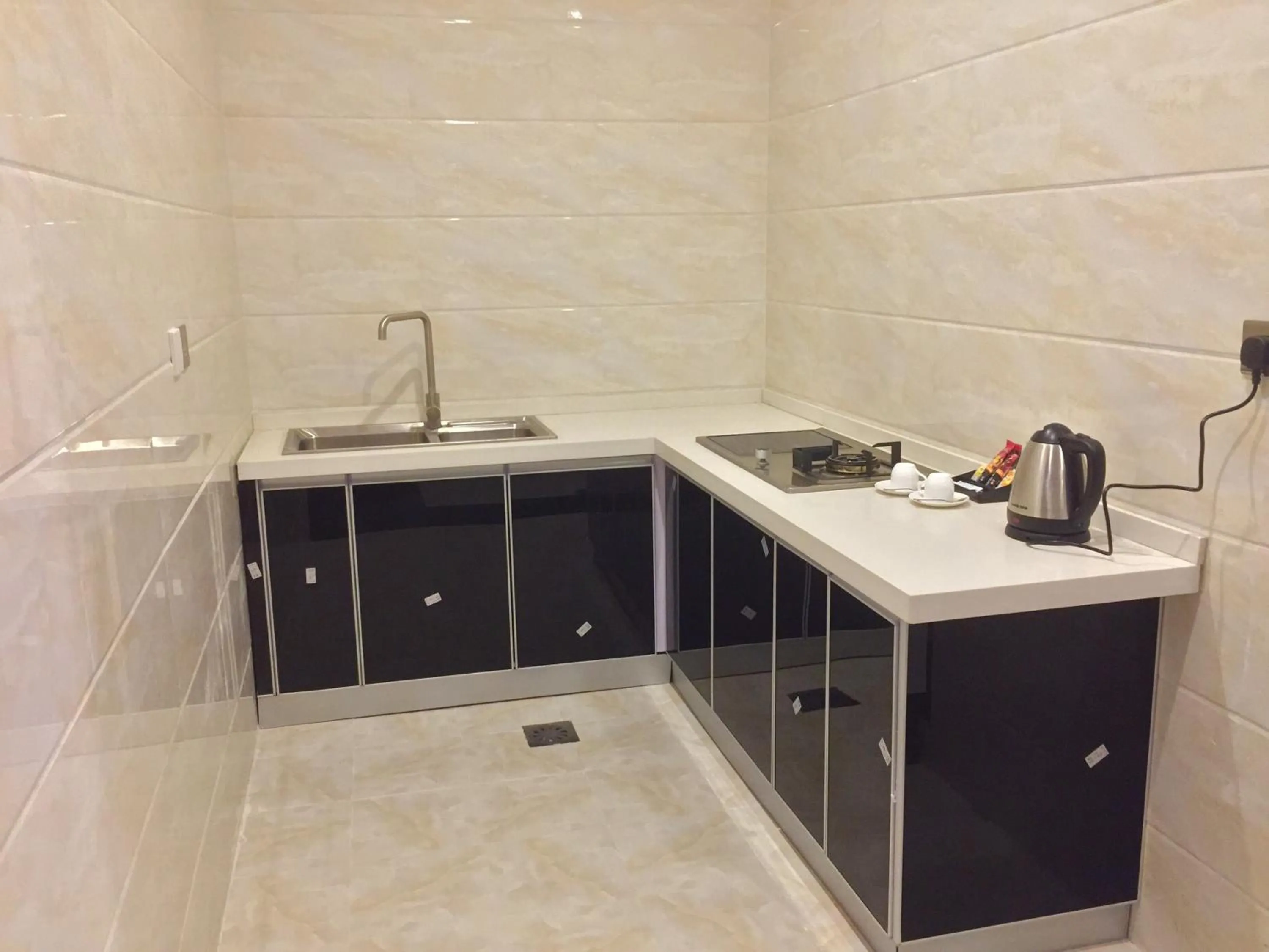 Kitchen or kitchenette in Aral Hotel Apartments