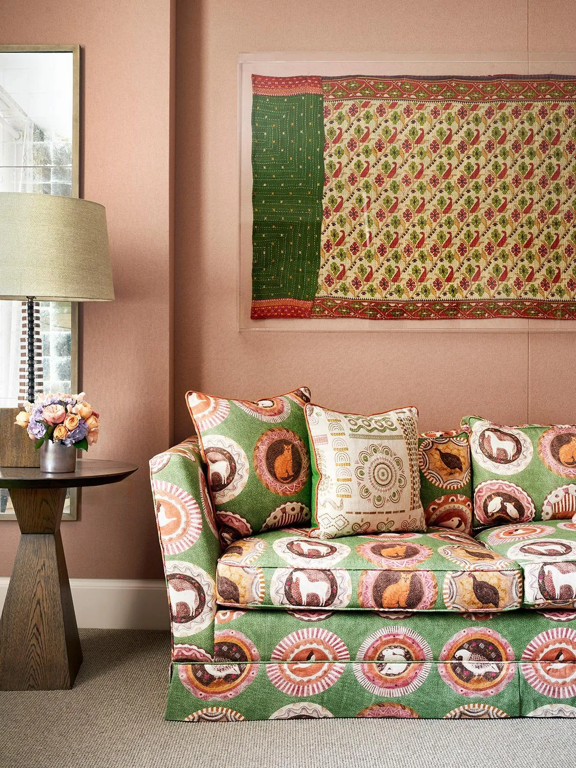 Seating area in Haymarket Hotel, Firmdale Hotels