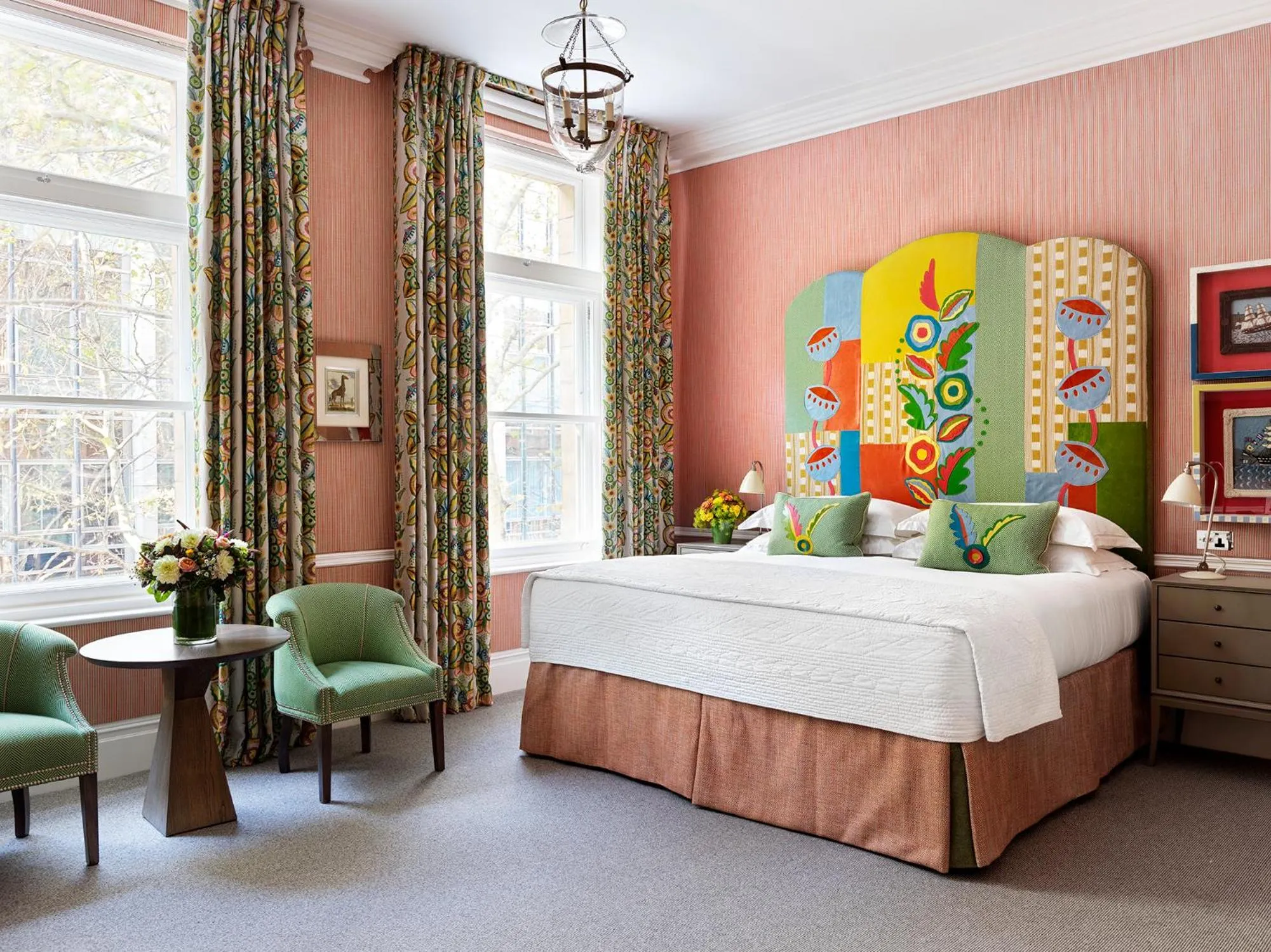 Bedroom, Bed in Covent Garden Hotel, Firmdale Hotels