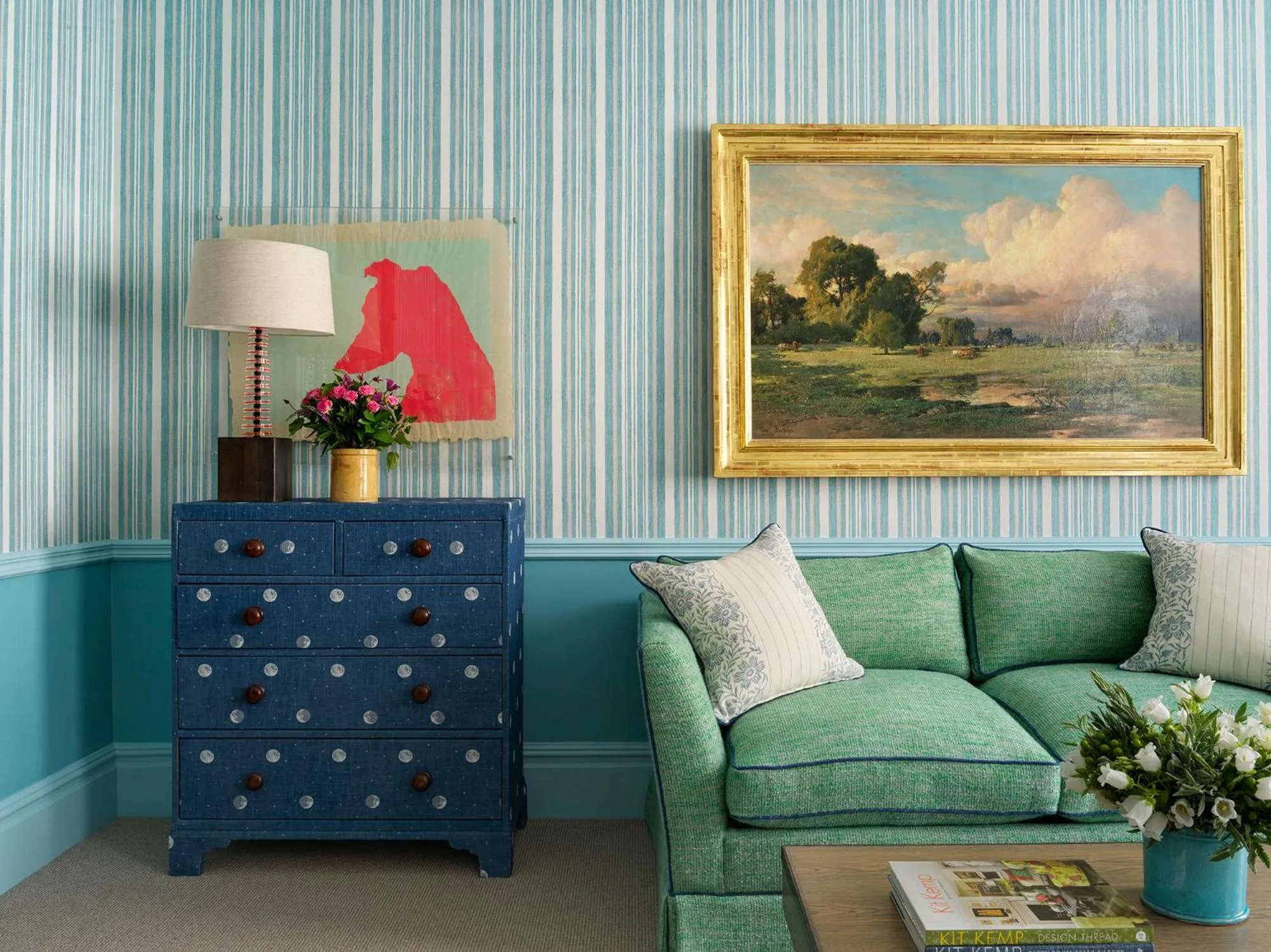 Seating area in Covent Garden Hotel, Firmdale Hotels