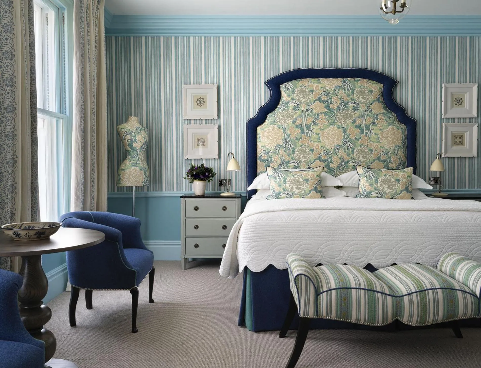 Bed in Covent Garden Hotel, Firmdale Hotels