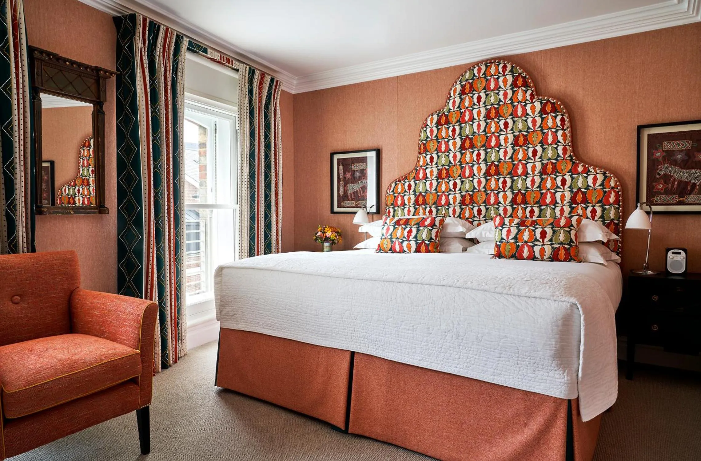 Bed in Charlotte Street Hotel, Firmdale Hotels