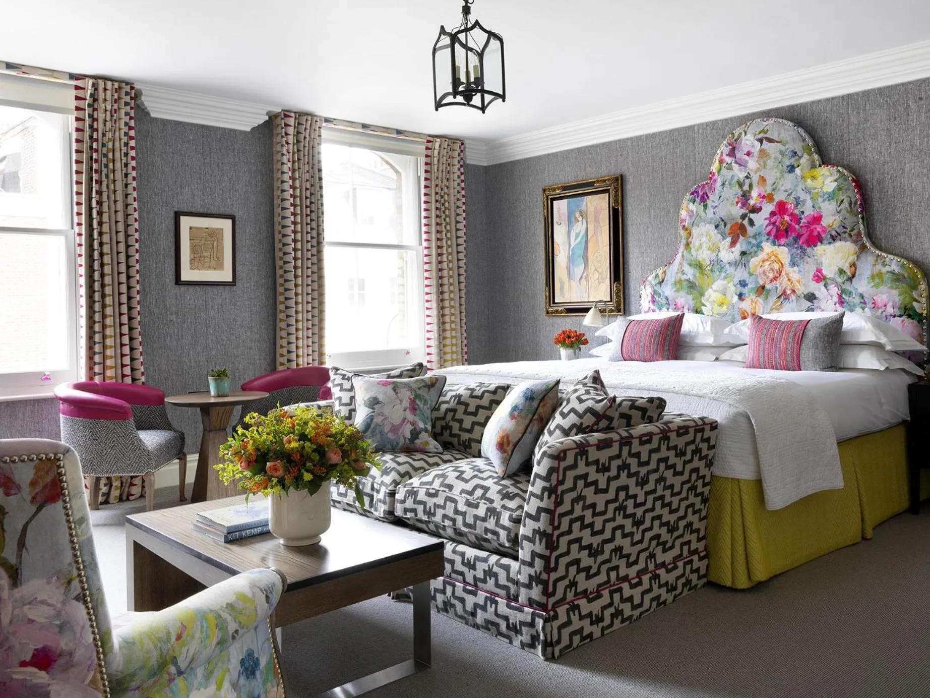 Bed in Charlotte Street Hotel, Firmdale Hotels