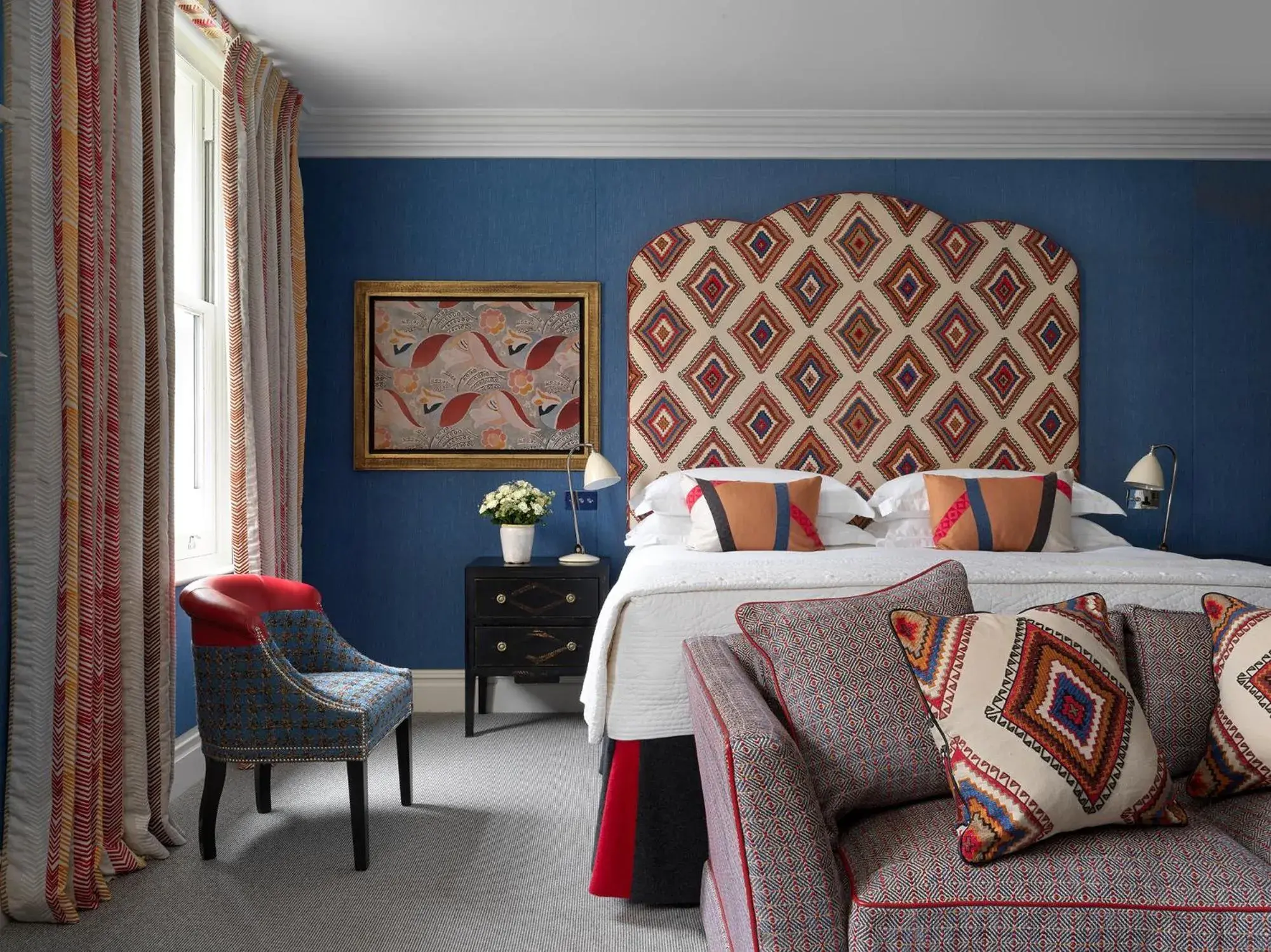 Deluxe Junior Suite in Charlotte Street Hotel, Firmdale Hotels Deluxe Junior Suite in Charlotte Street Hotel, Firmdale Hotels