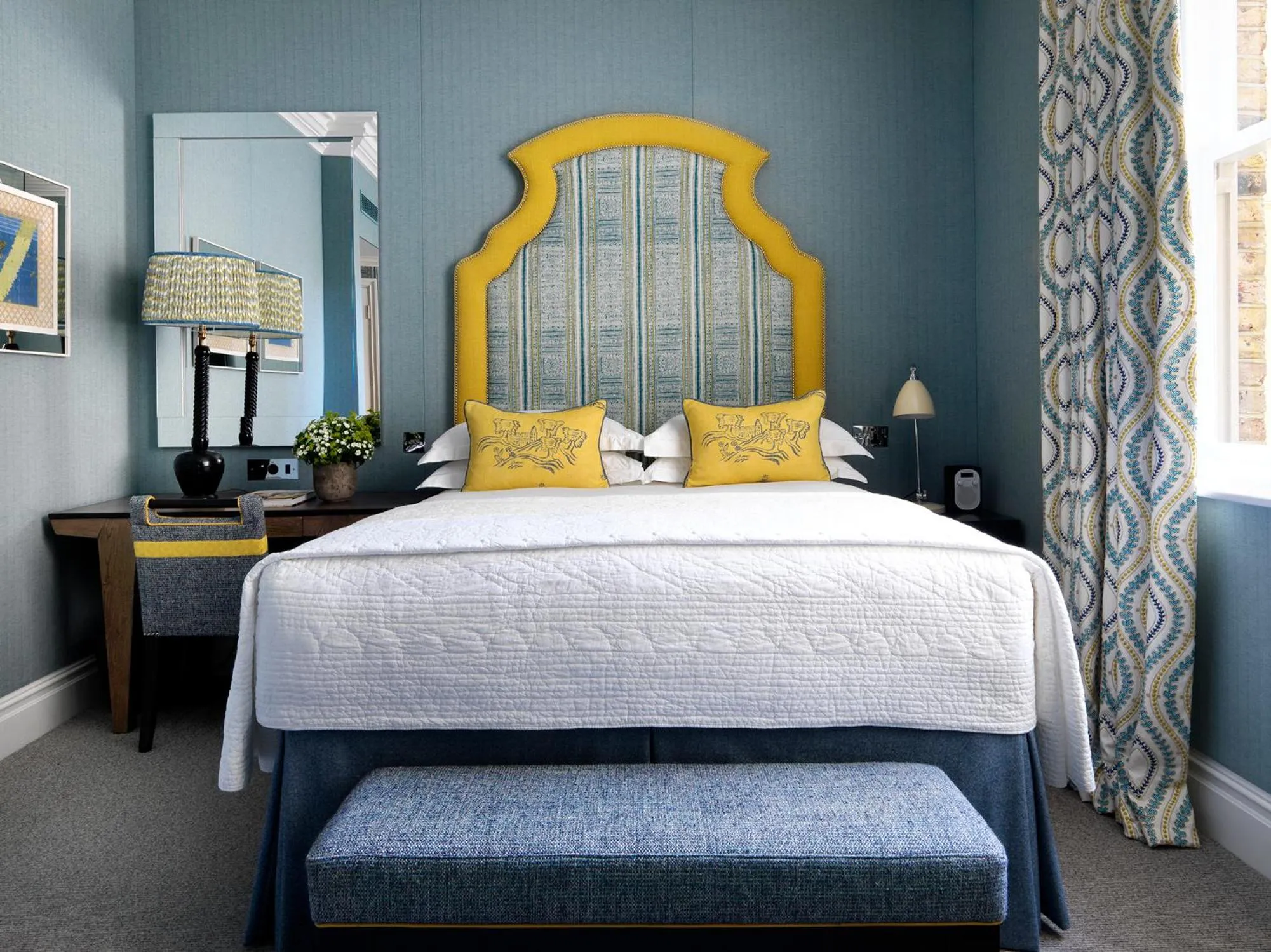 Bed in Charlotte Street Hotel, Firmdale Hotels
