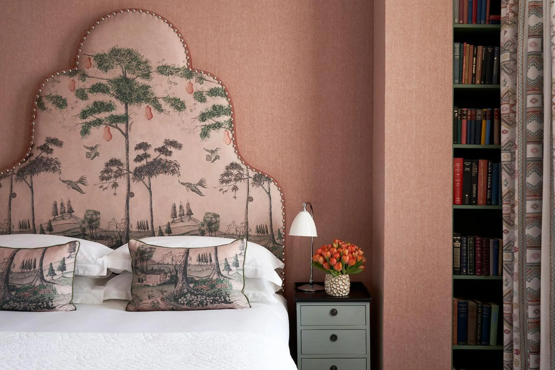 Bedroom, Bed in Charlotte Street Hotel, Firmdale Hotels