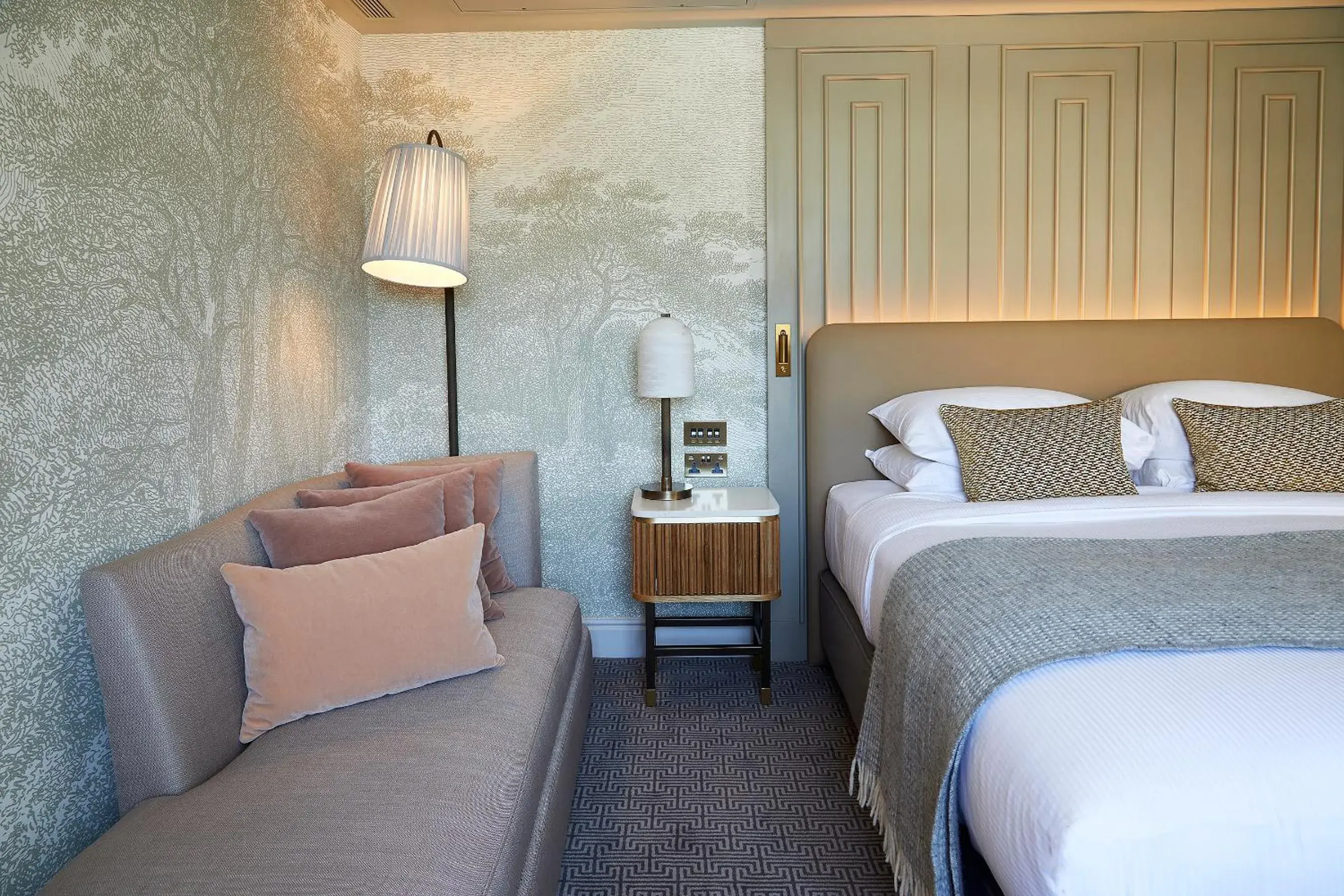 Bedroom, Bed in Sopwell House Hotel Bedroom, Bed in Sopwell House Hotel