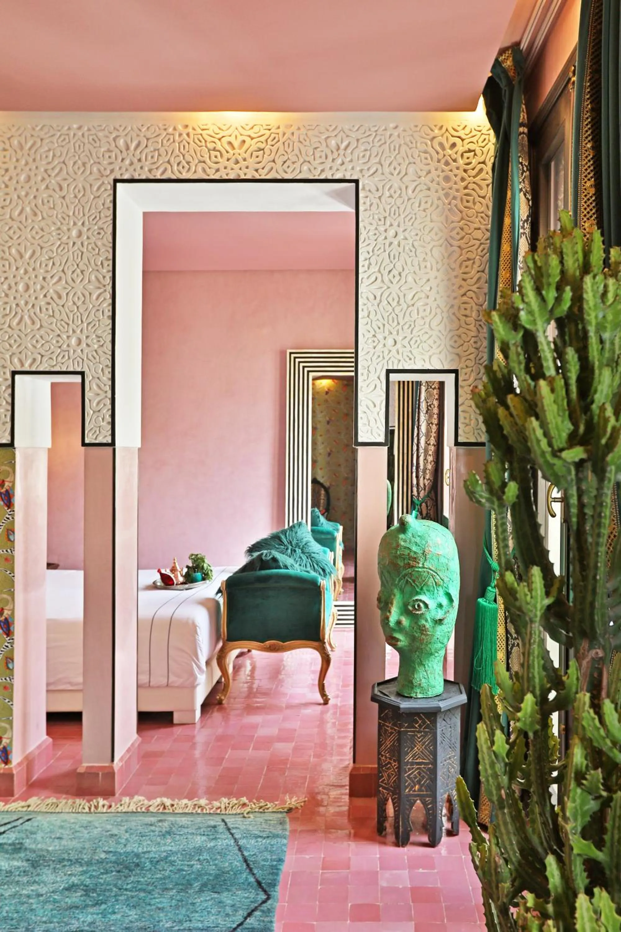 Decorative detail, Bed in Dar Kandi