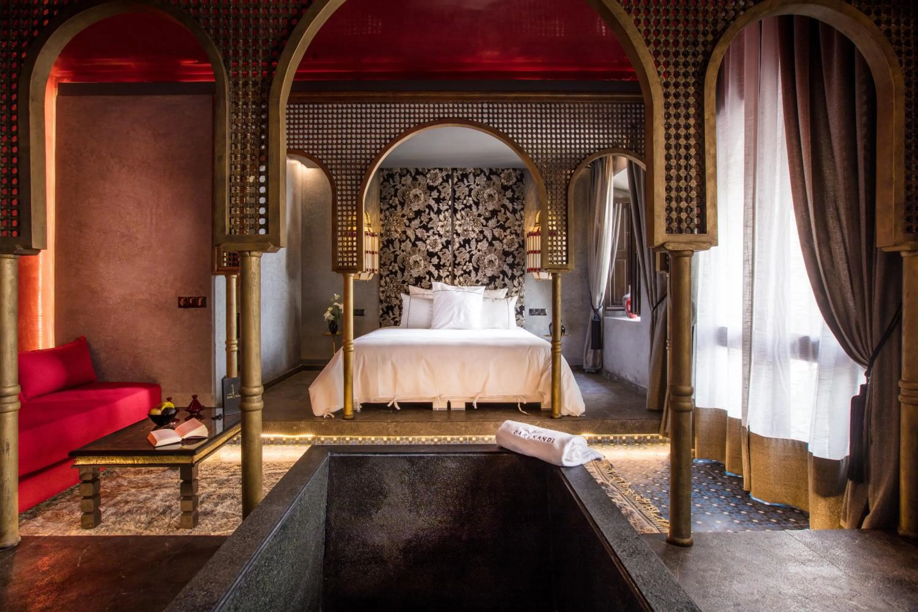 Decorative detail, Bed in Dar Kandi