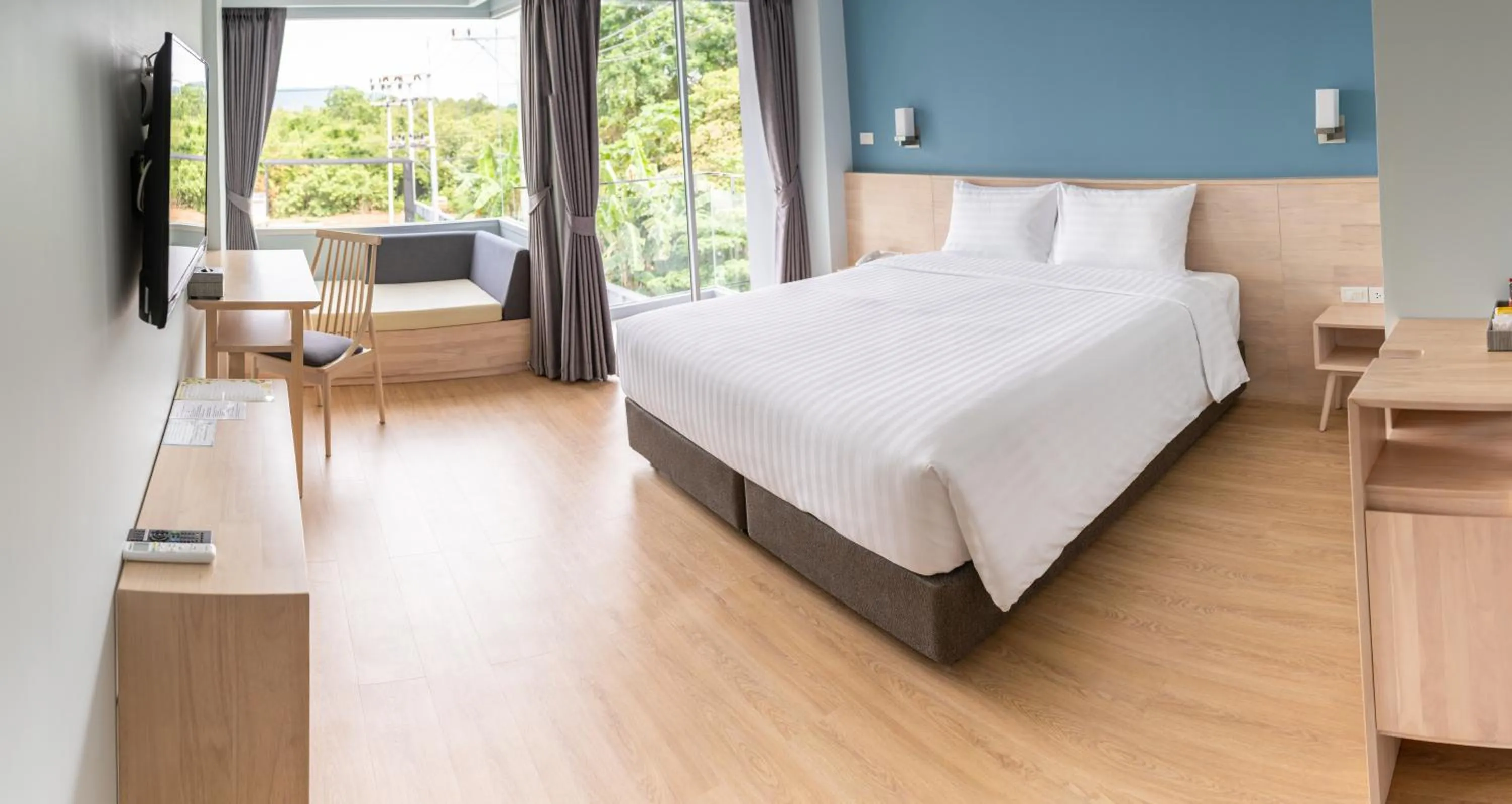 Bed in Bay Window at Sea