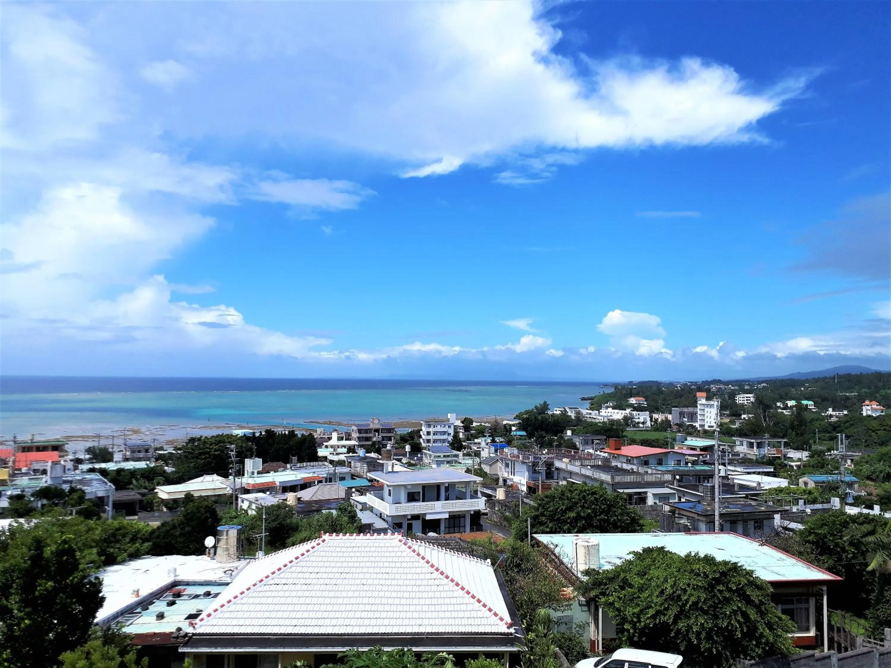 Sea view in E-horizon Resort Condominium Yomitan
