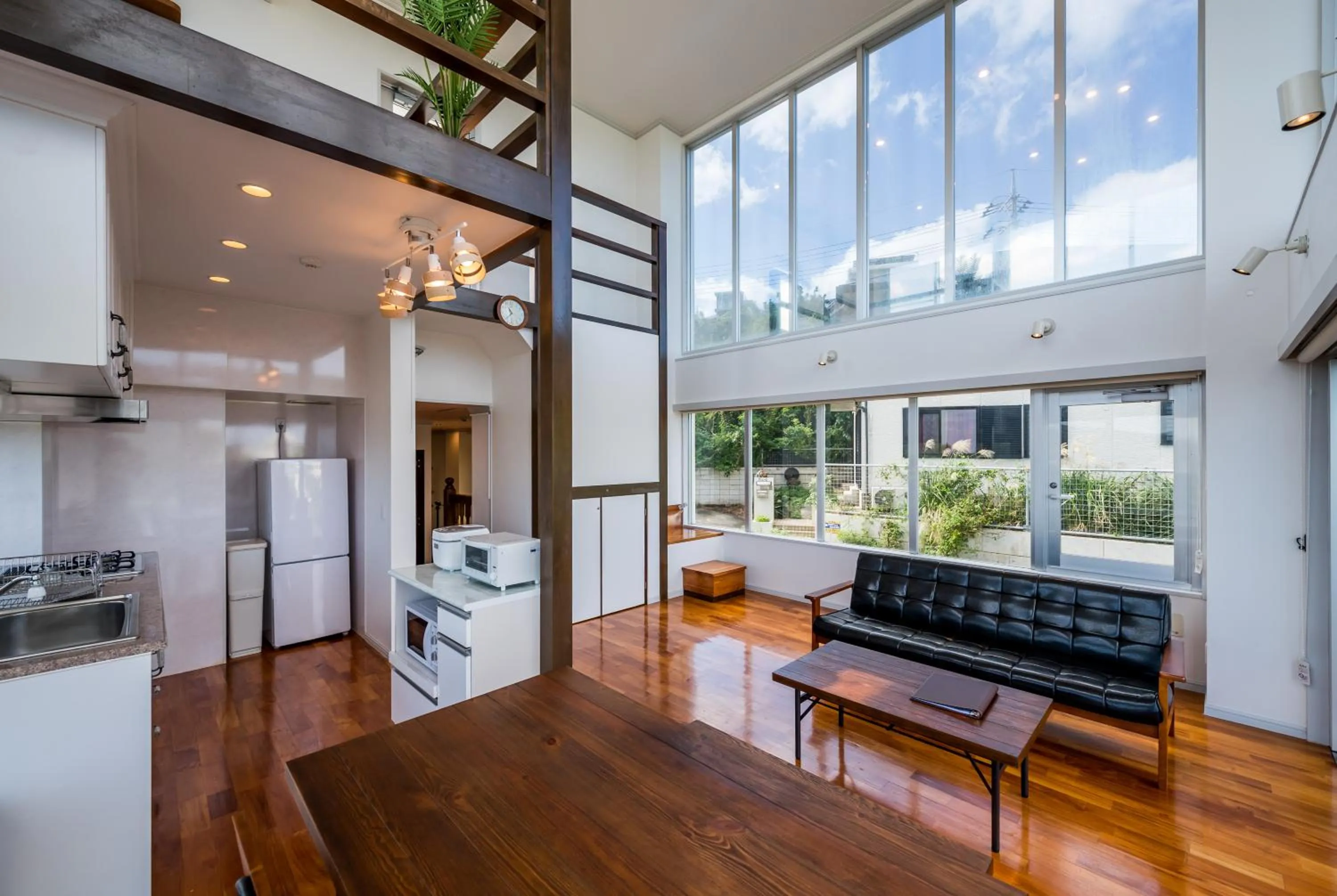 Living room in E-horizon Resort Condominium Yomitan