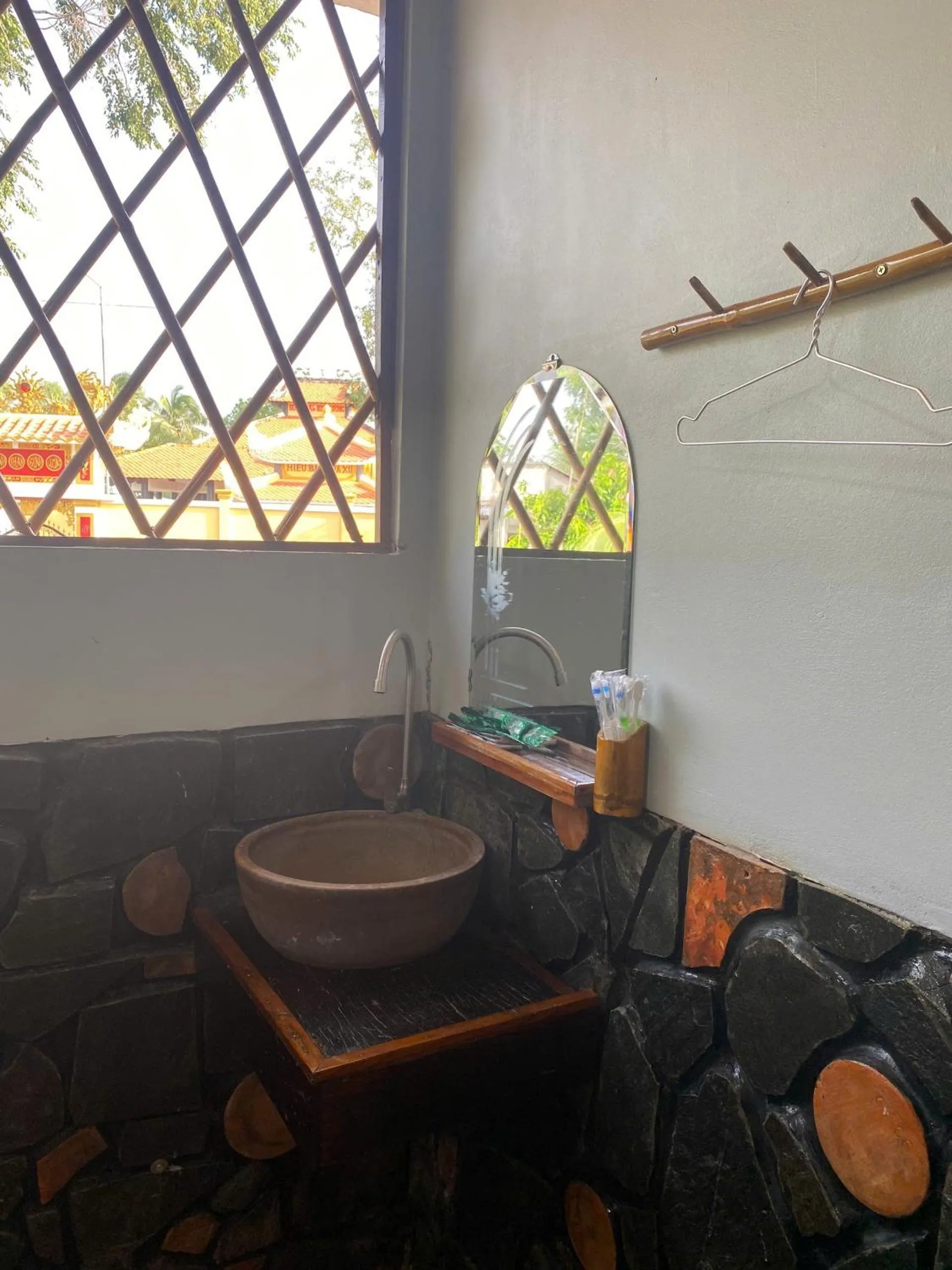 Bathroom in mekong riverside homestay