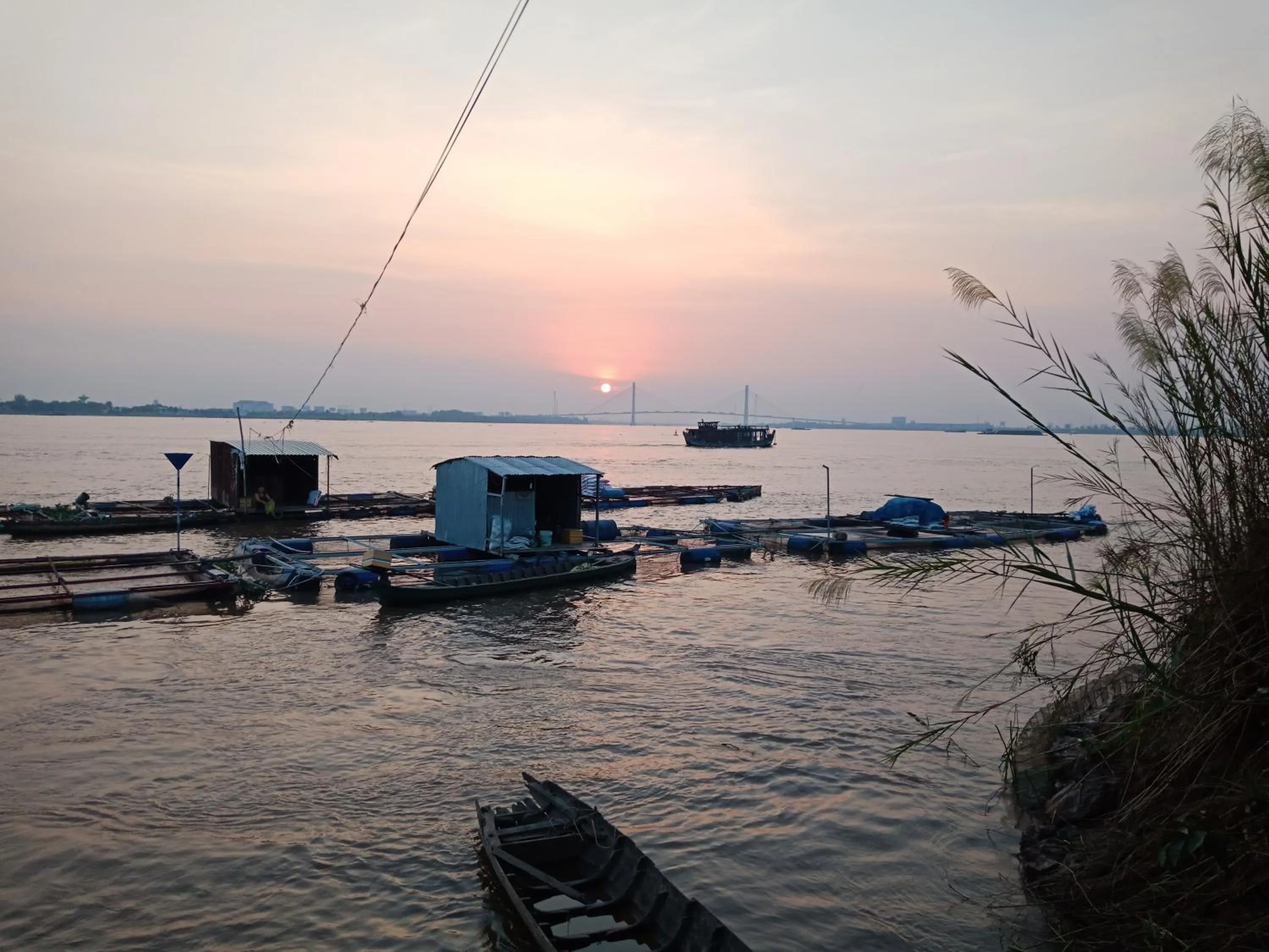 River view in mekong riverside homestay