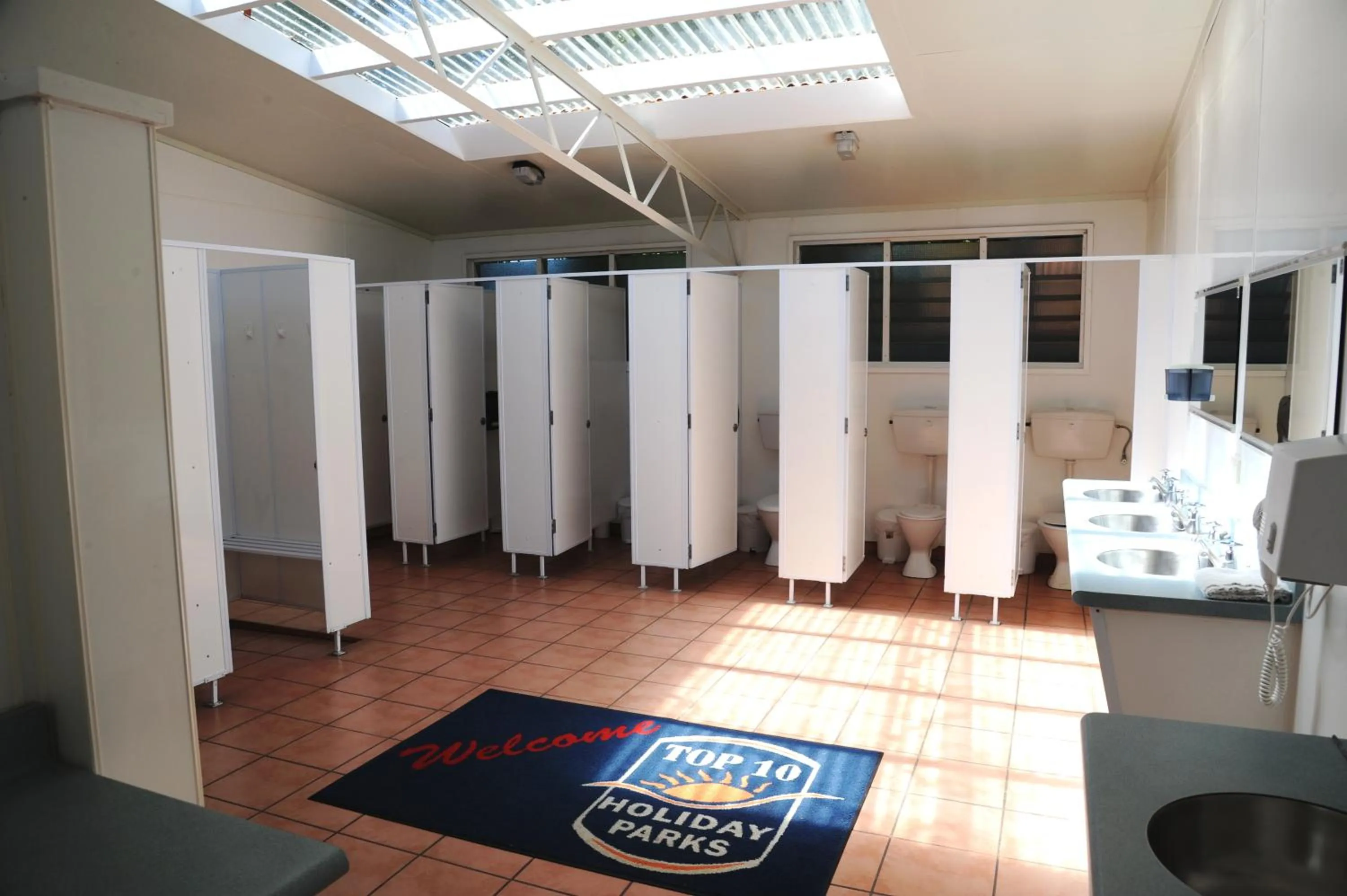 Bathroom in Blenheim Bridges Holiday Park