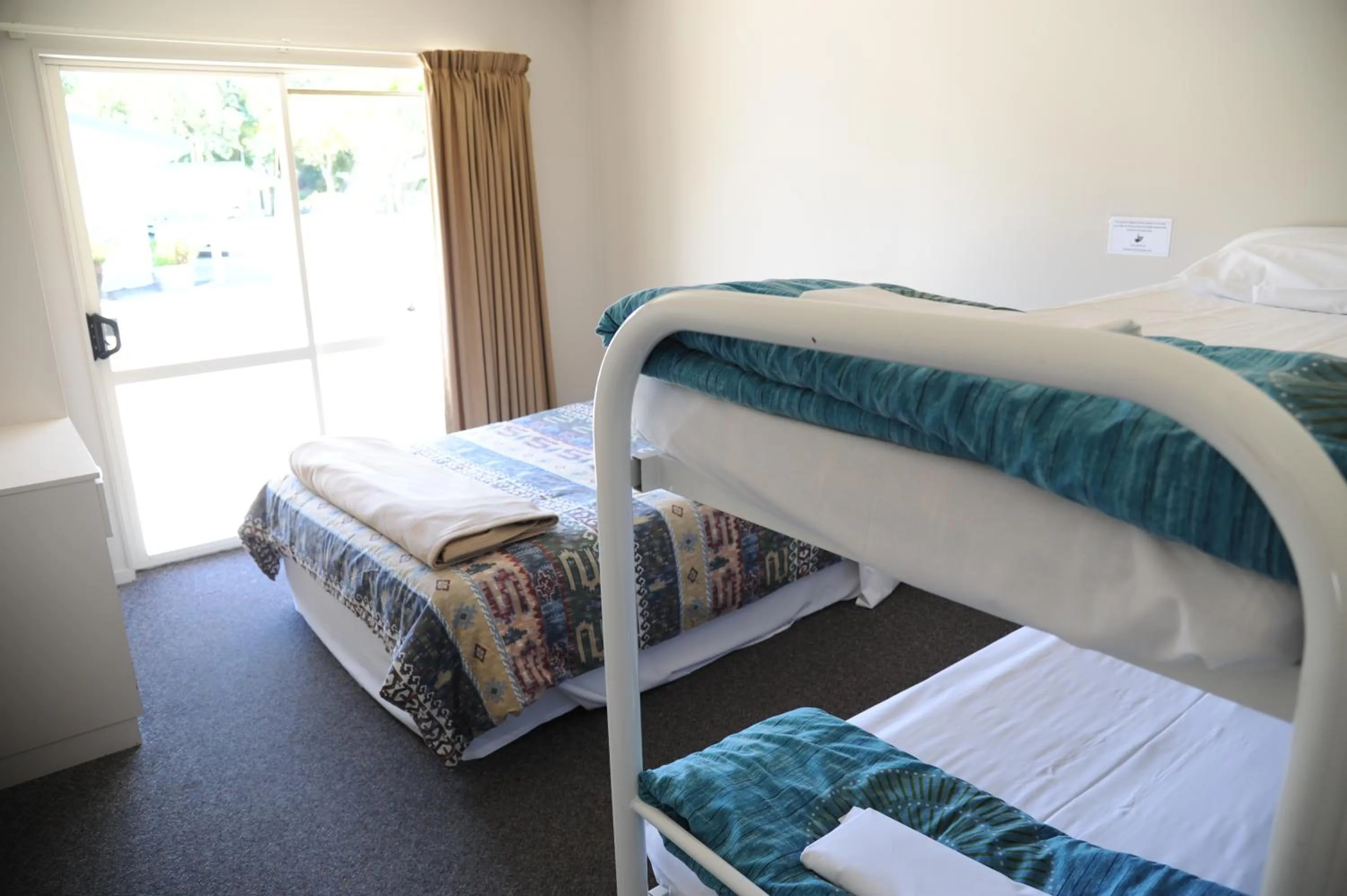 Bed in Blenheim Bridges Holiday Park