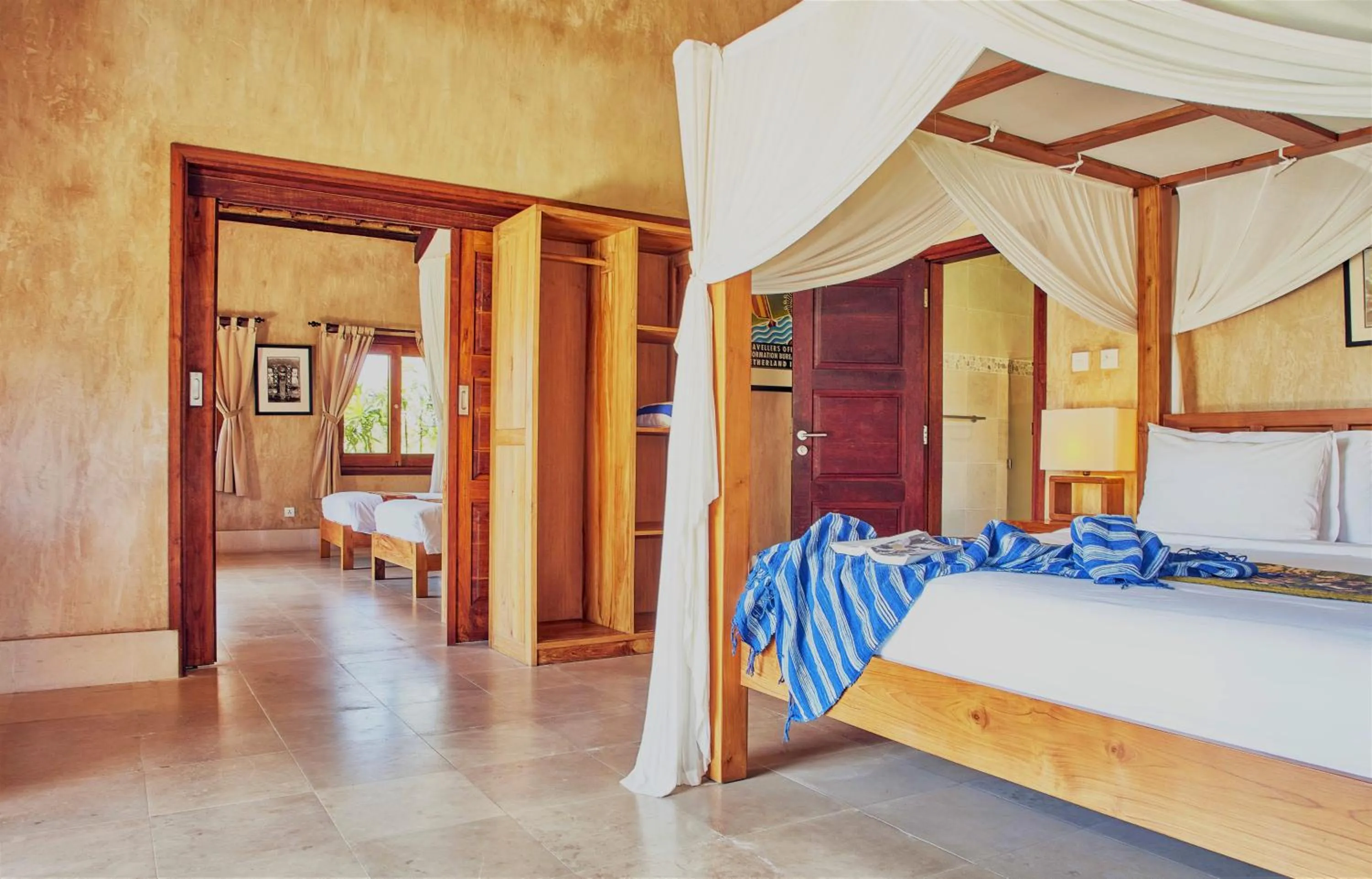 Bed in Three Monkeys Villas