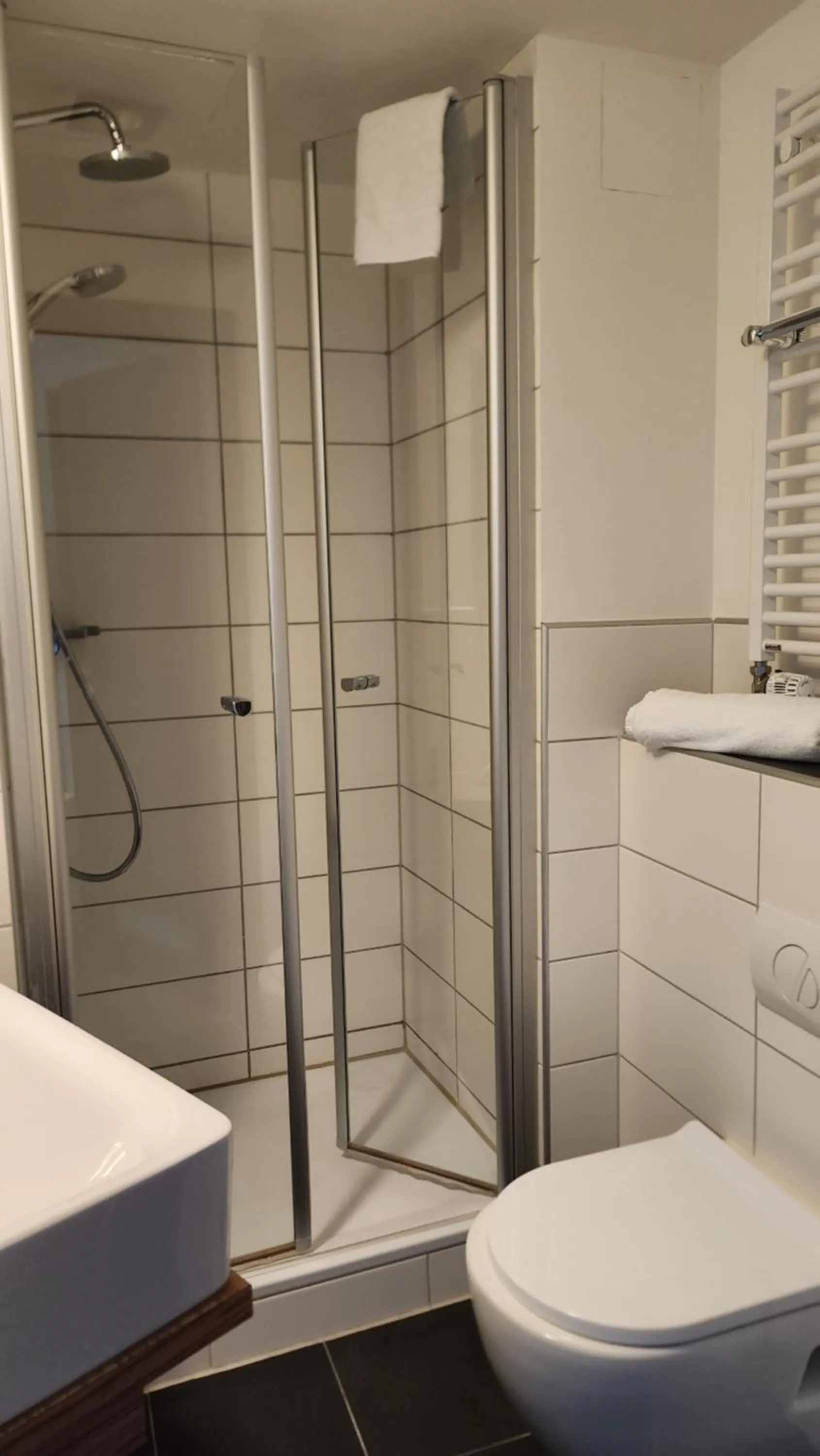 Shower in Gideon Hotel