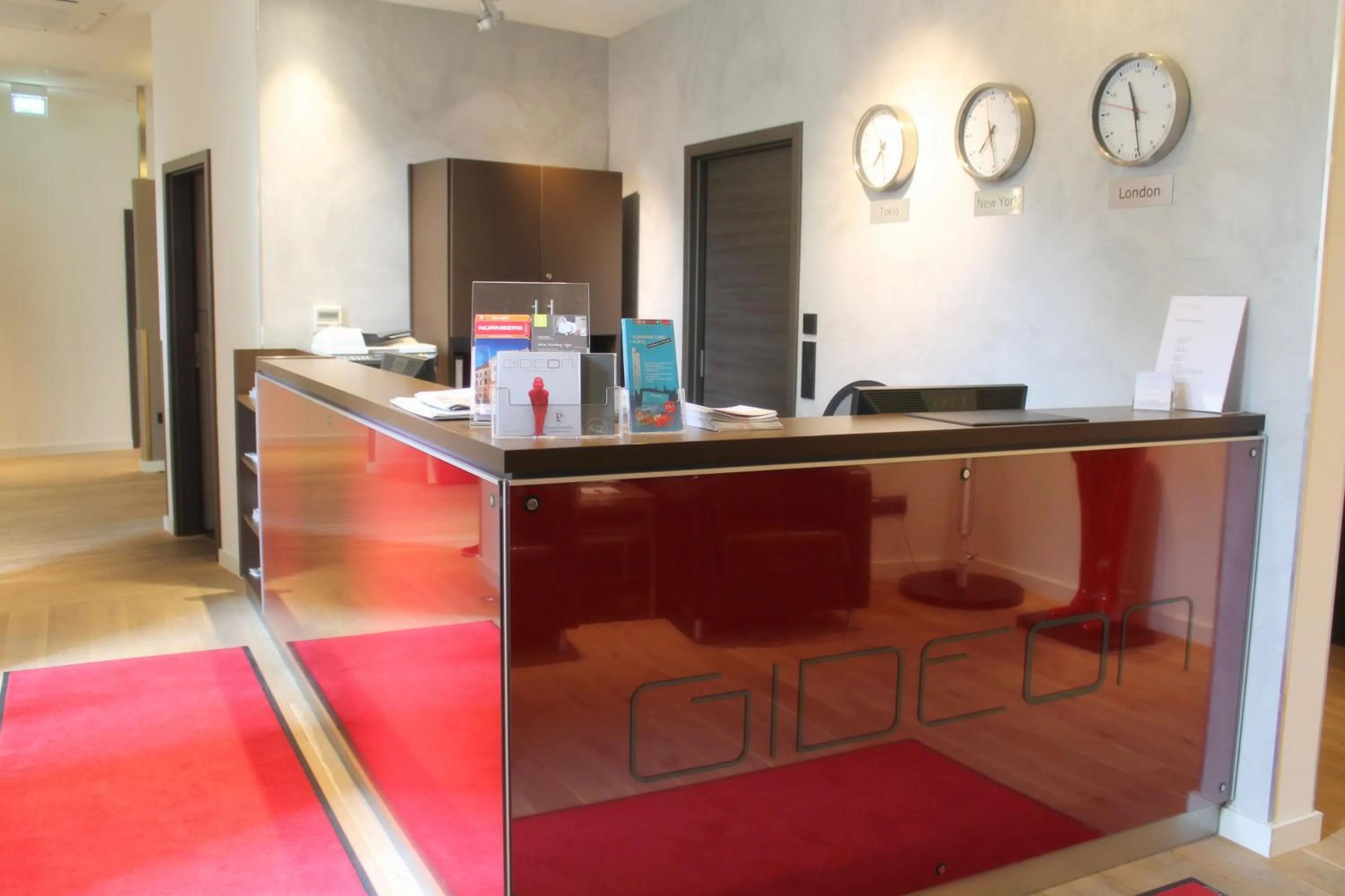 Lobby or reception in Gideon Hotel