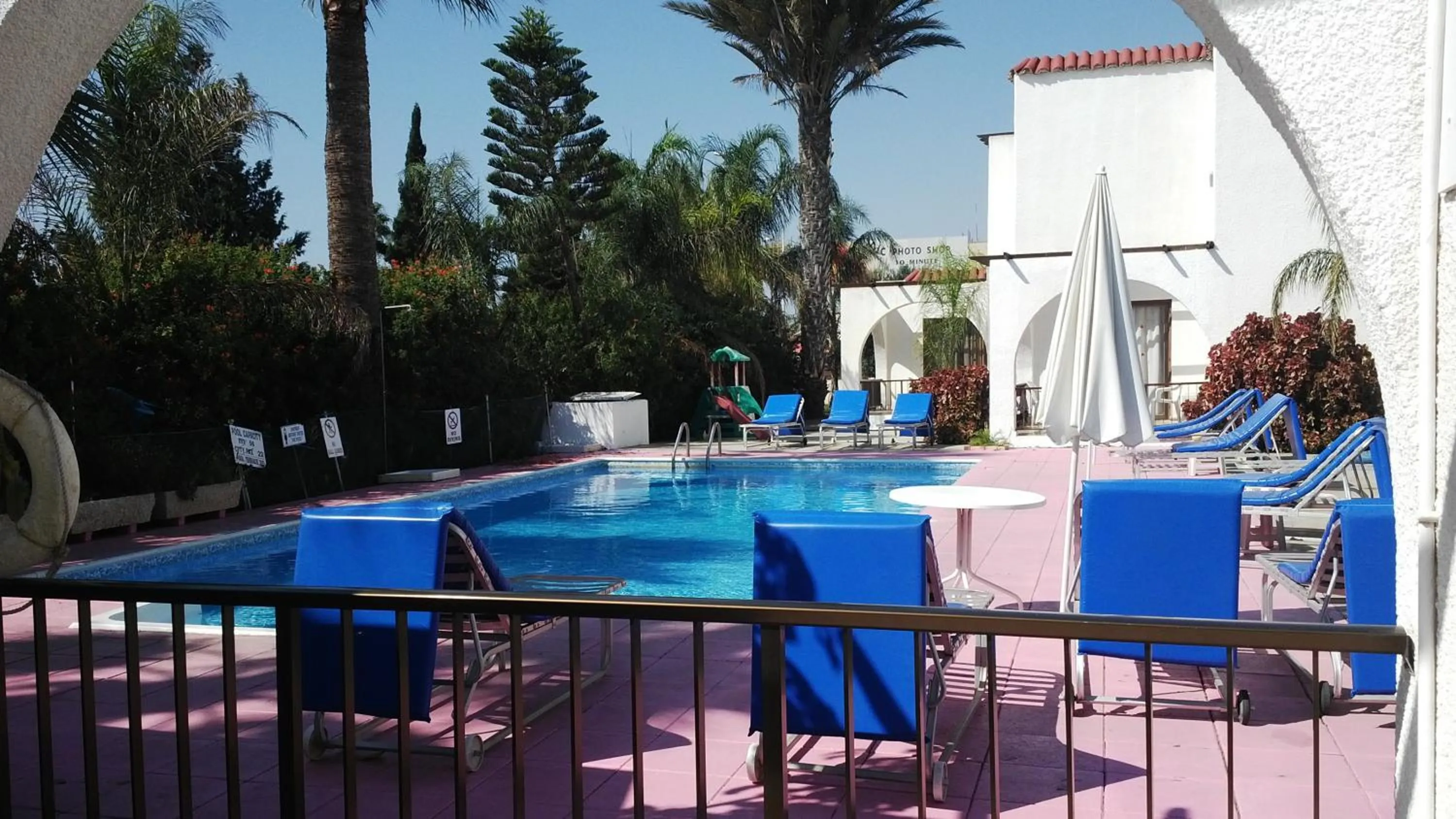 Pool view in Florence Hotel Apartments