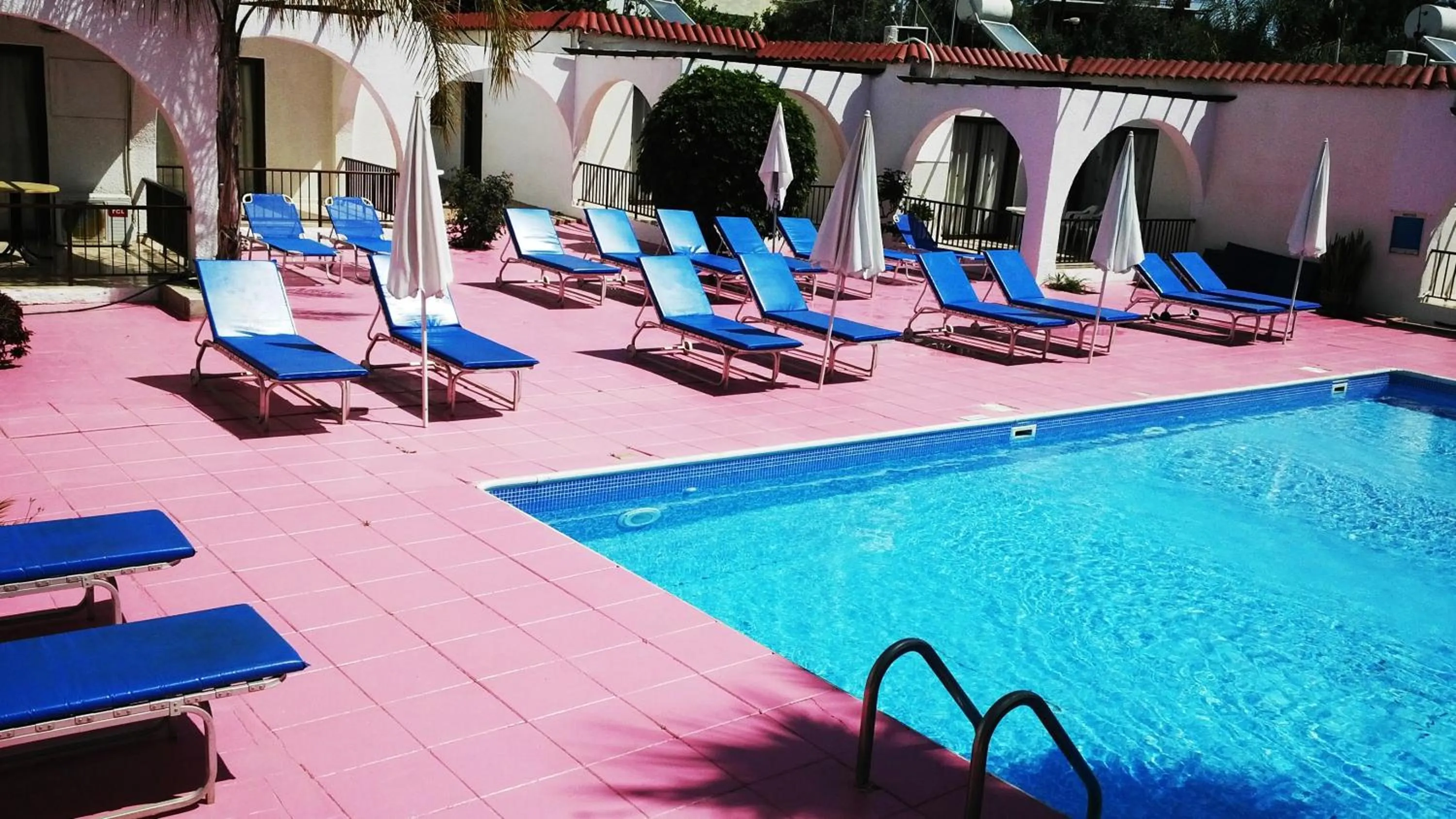 Pool view in Florence Hotel Apartments