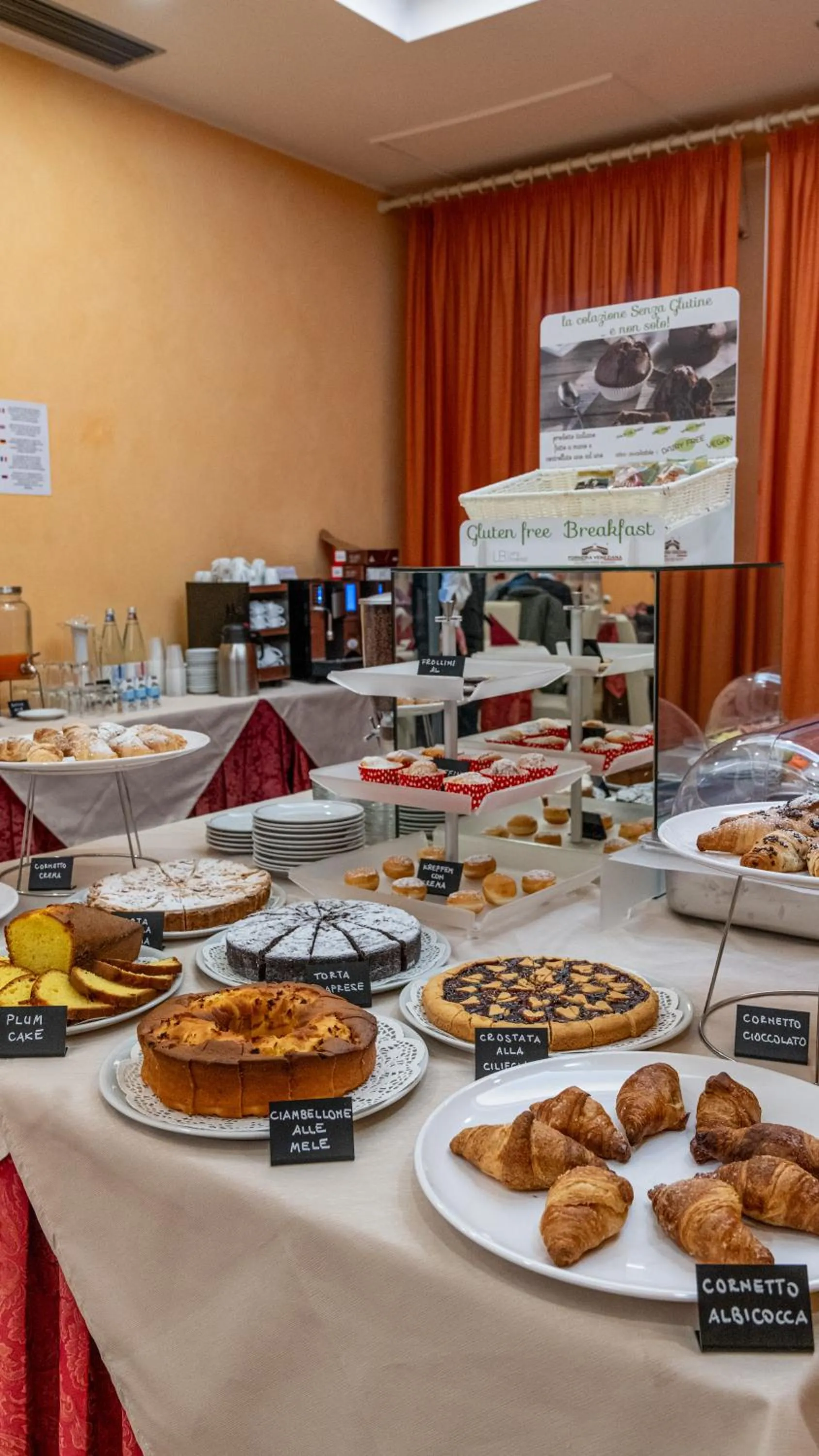 Continental breakfast in Hotel Nobel