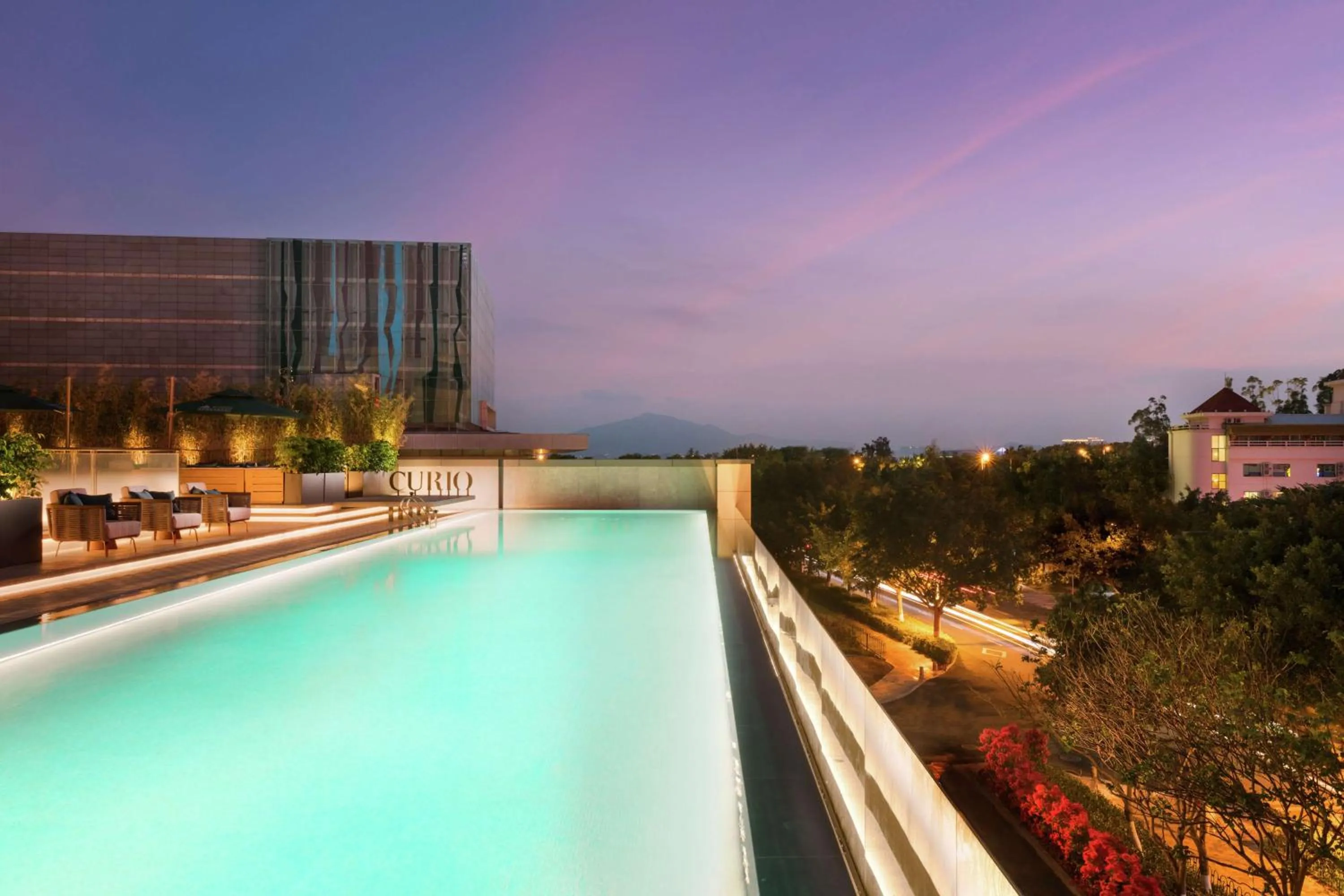 Pool view in Joyze Hotel Xiamen, Curio Collection By Hilton