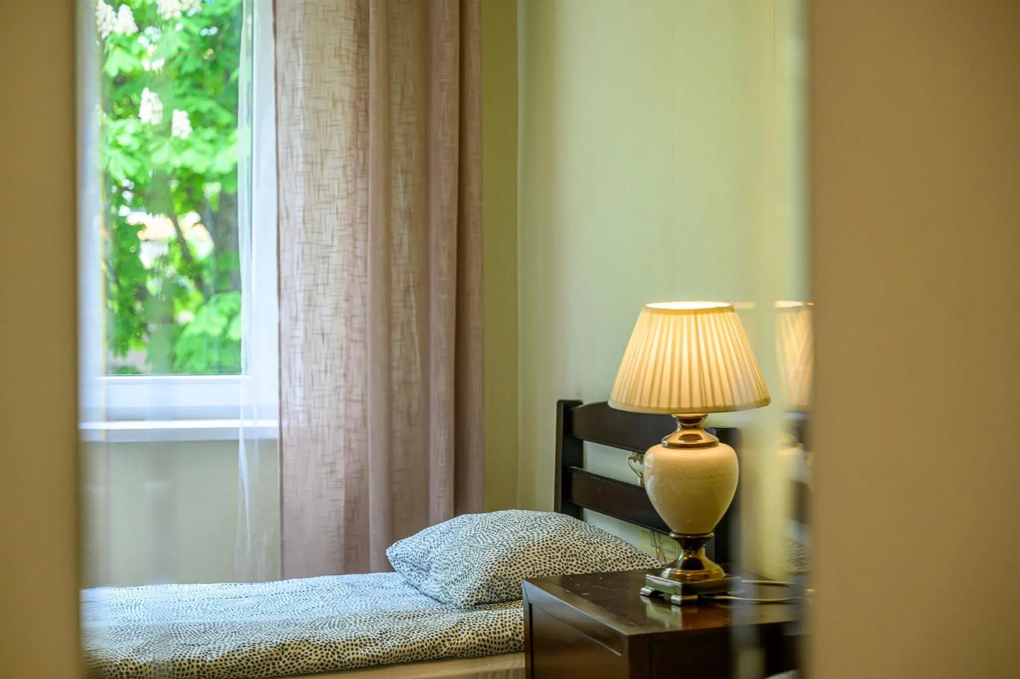 Bed in Liepu Hostelis