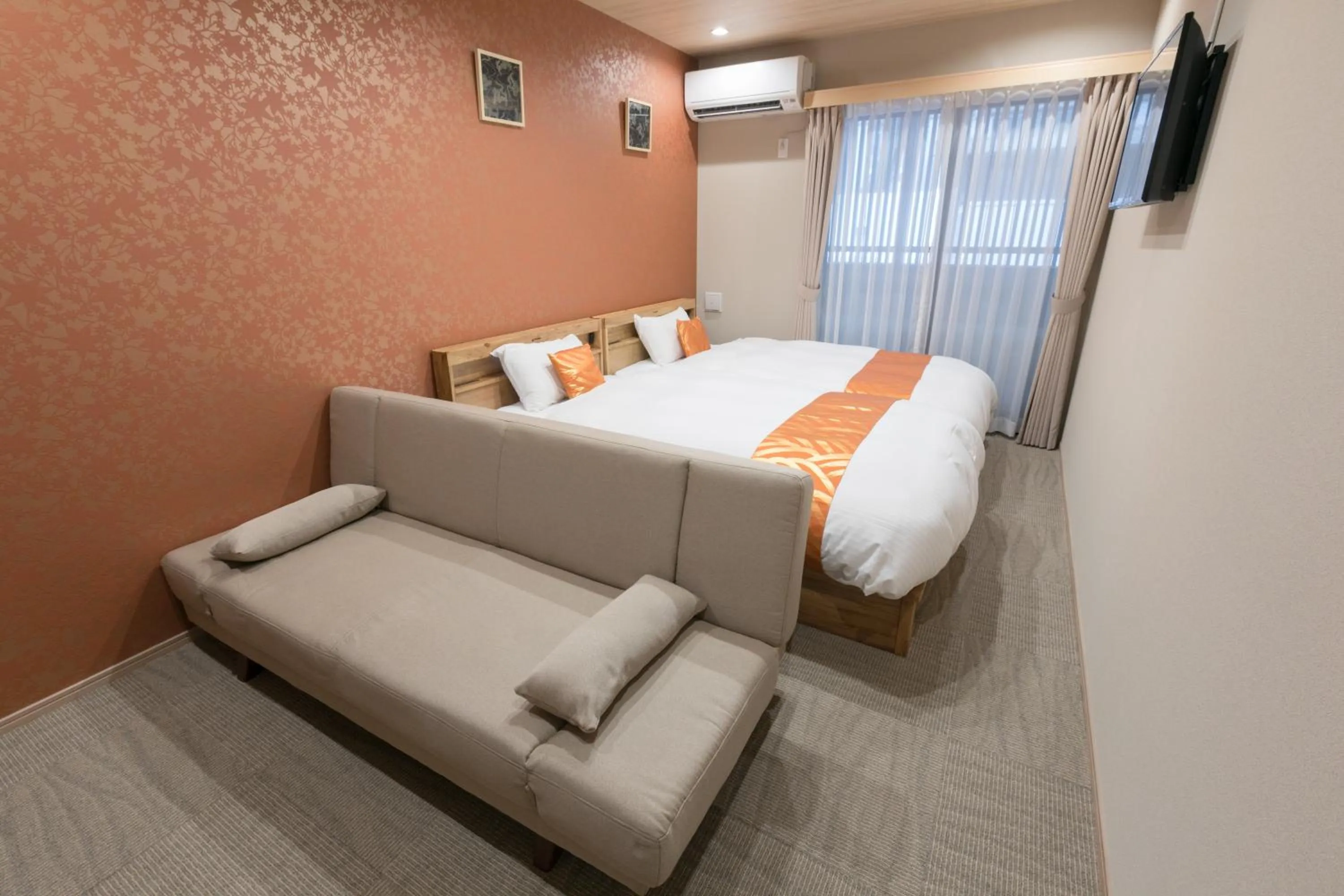 Living room, Bed in Stay SAKURA Kyoto Ryu