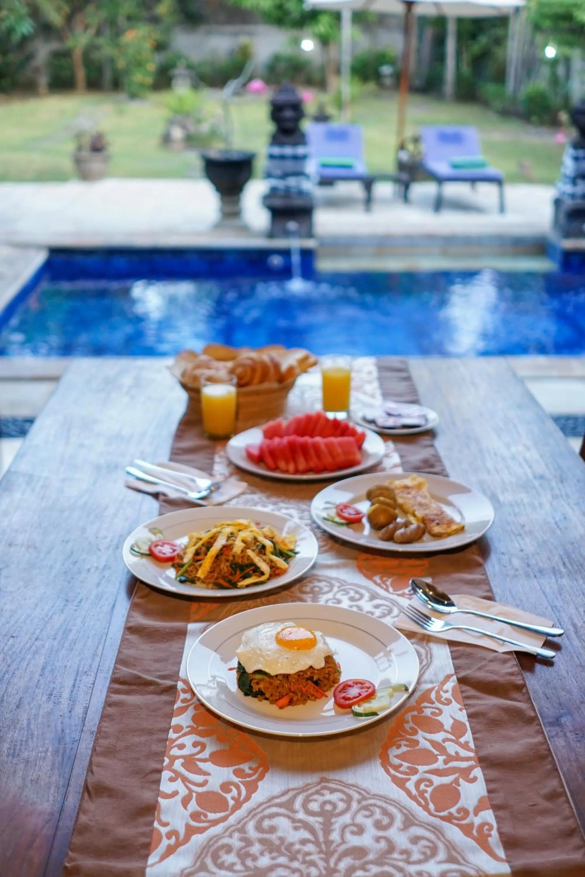 Food and drinks in Baliana Villa Seminyak