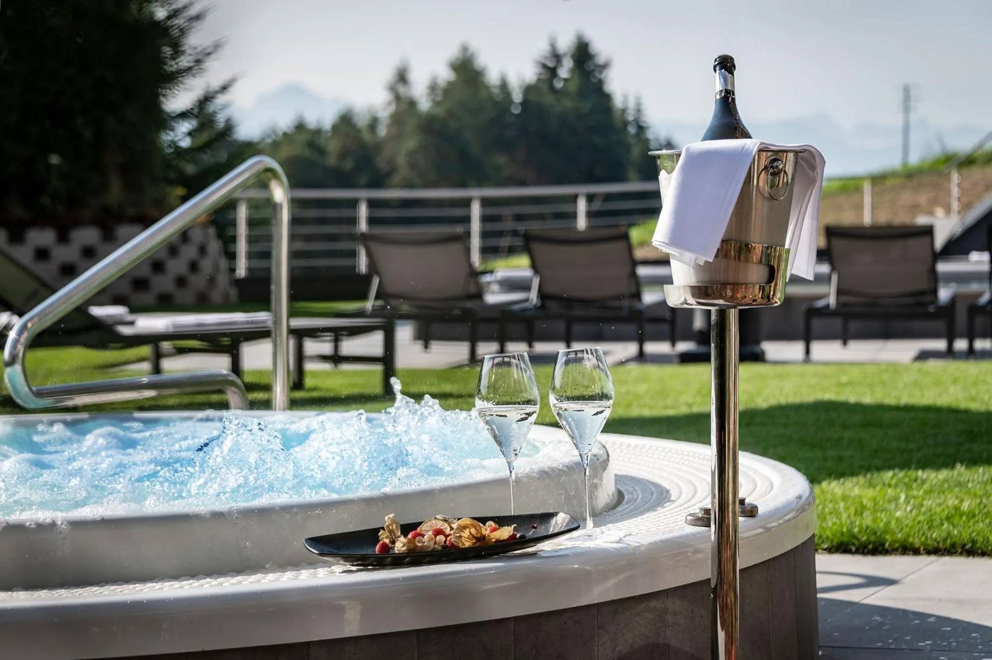 Hot Tub in Hotel Edelweiss