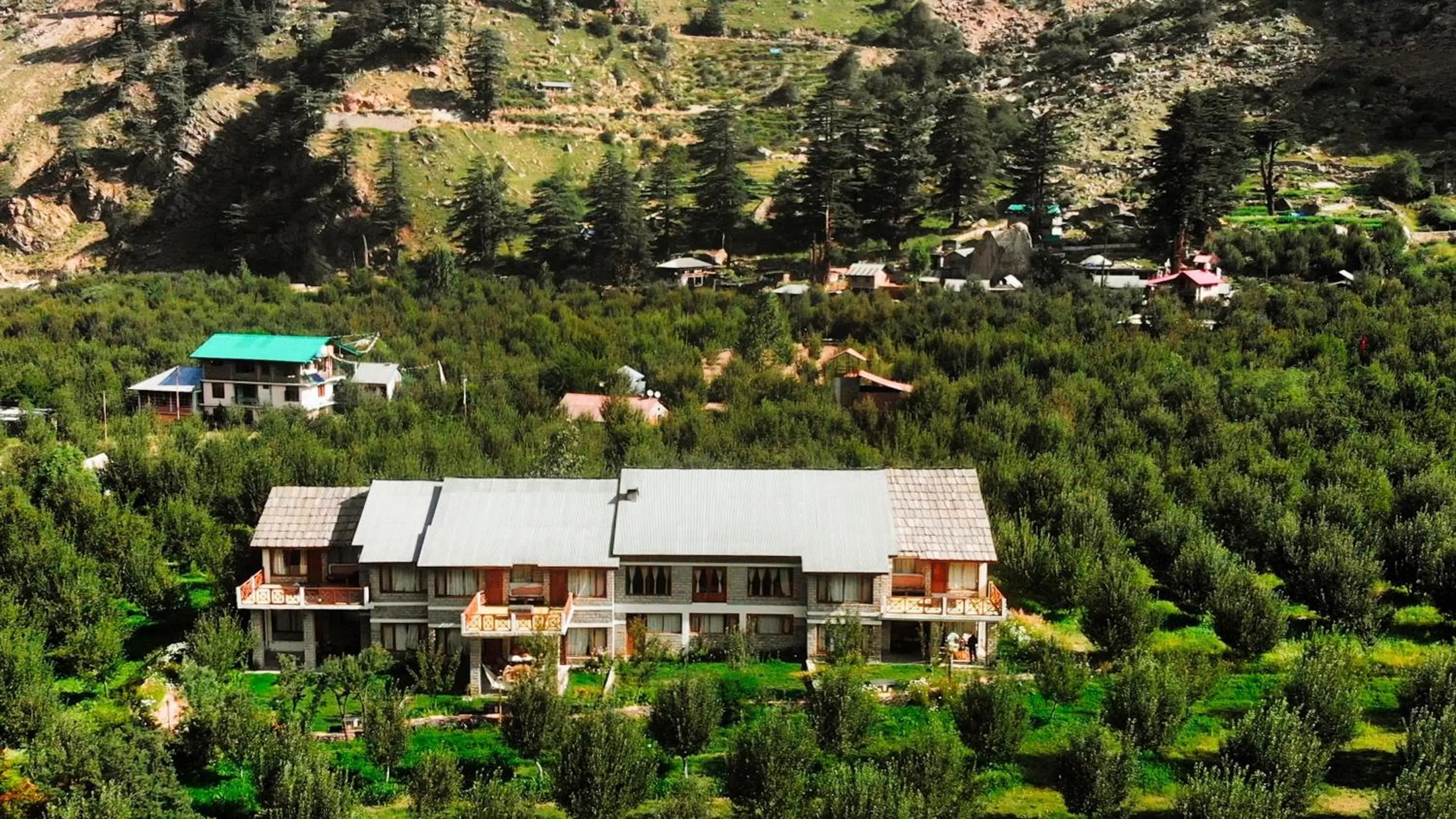 Bird's eye view in Banjara Camp and Retreat Sangla
