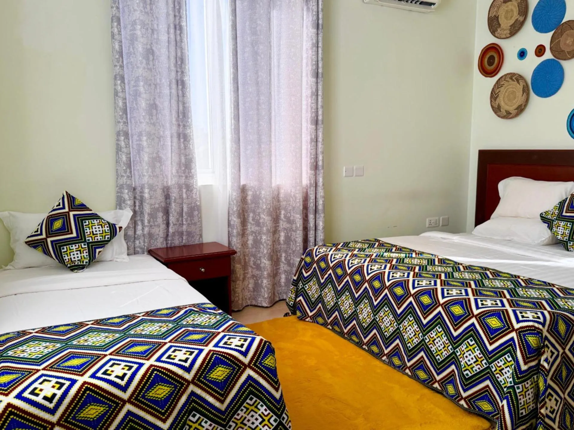 Decorative detail, Bed in Sea Crest Hotel