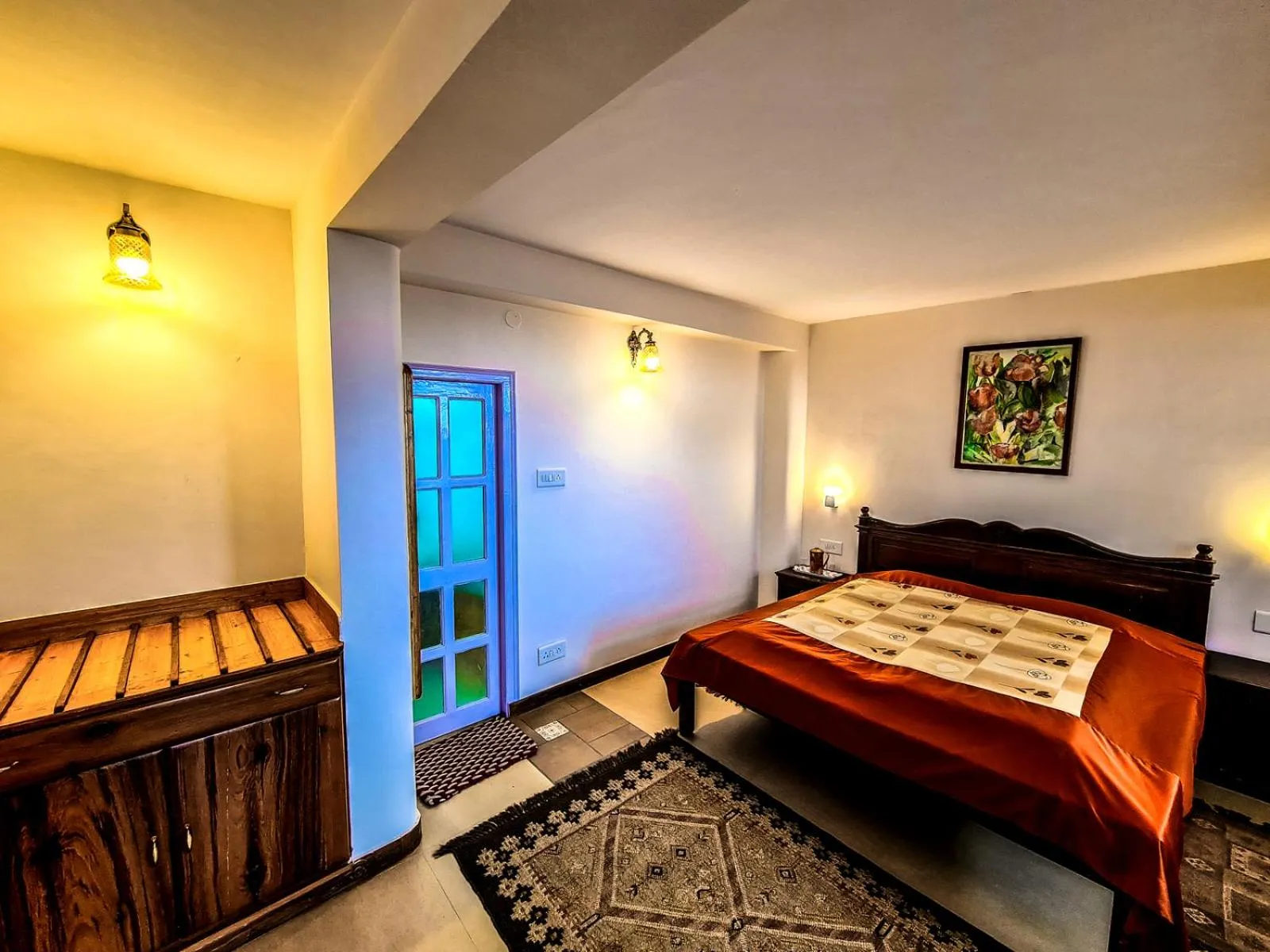 Bedroom, Bed in Banjara Orchard Retreat Thanedar