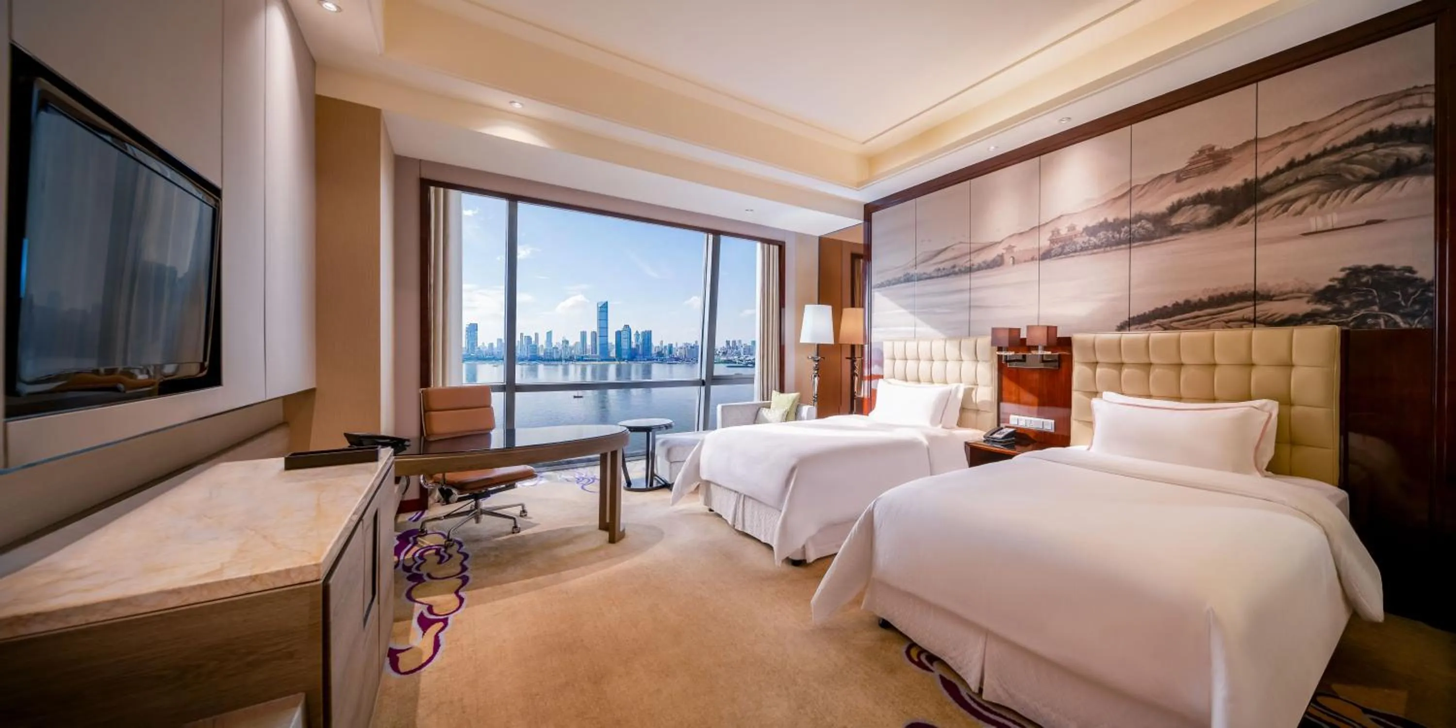 Photo of the whole room, Bed in The Westin Wuhan Wuchang