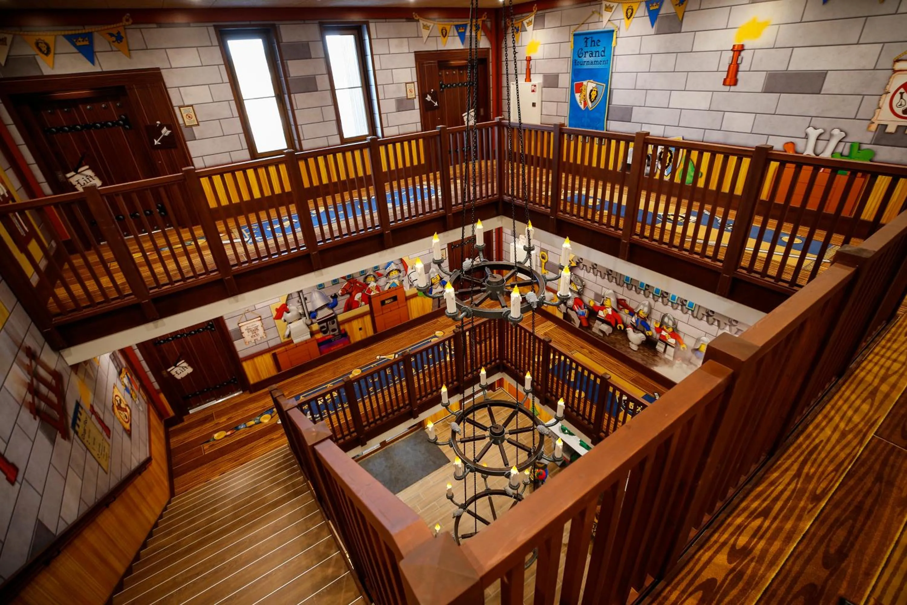 Lobby or reception in LEGOLAND Castle Hotel