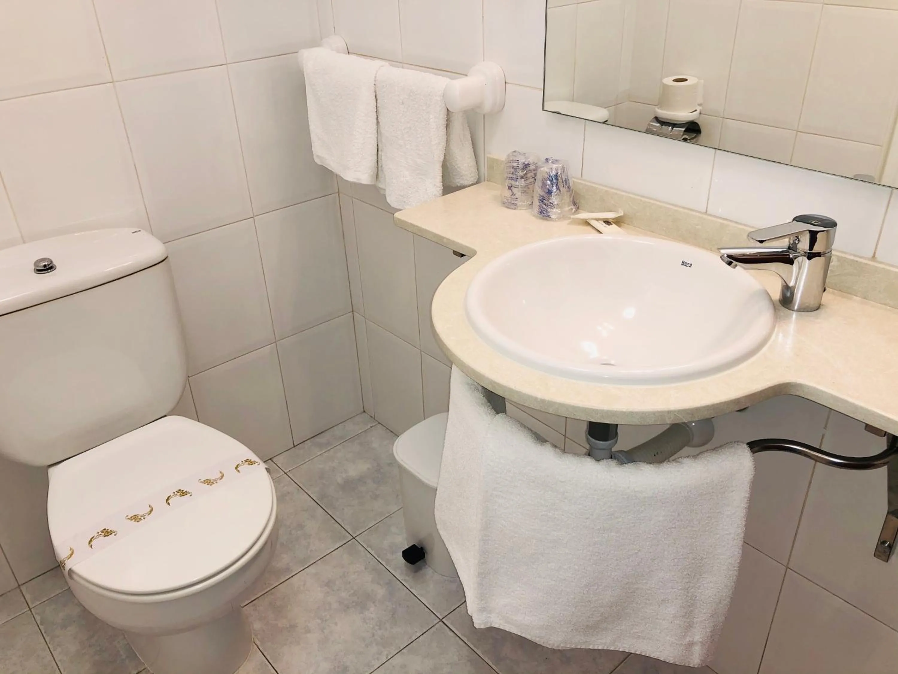 Toilet in Hotel Playa de Lago
